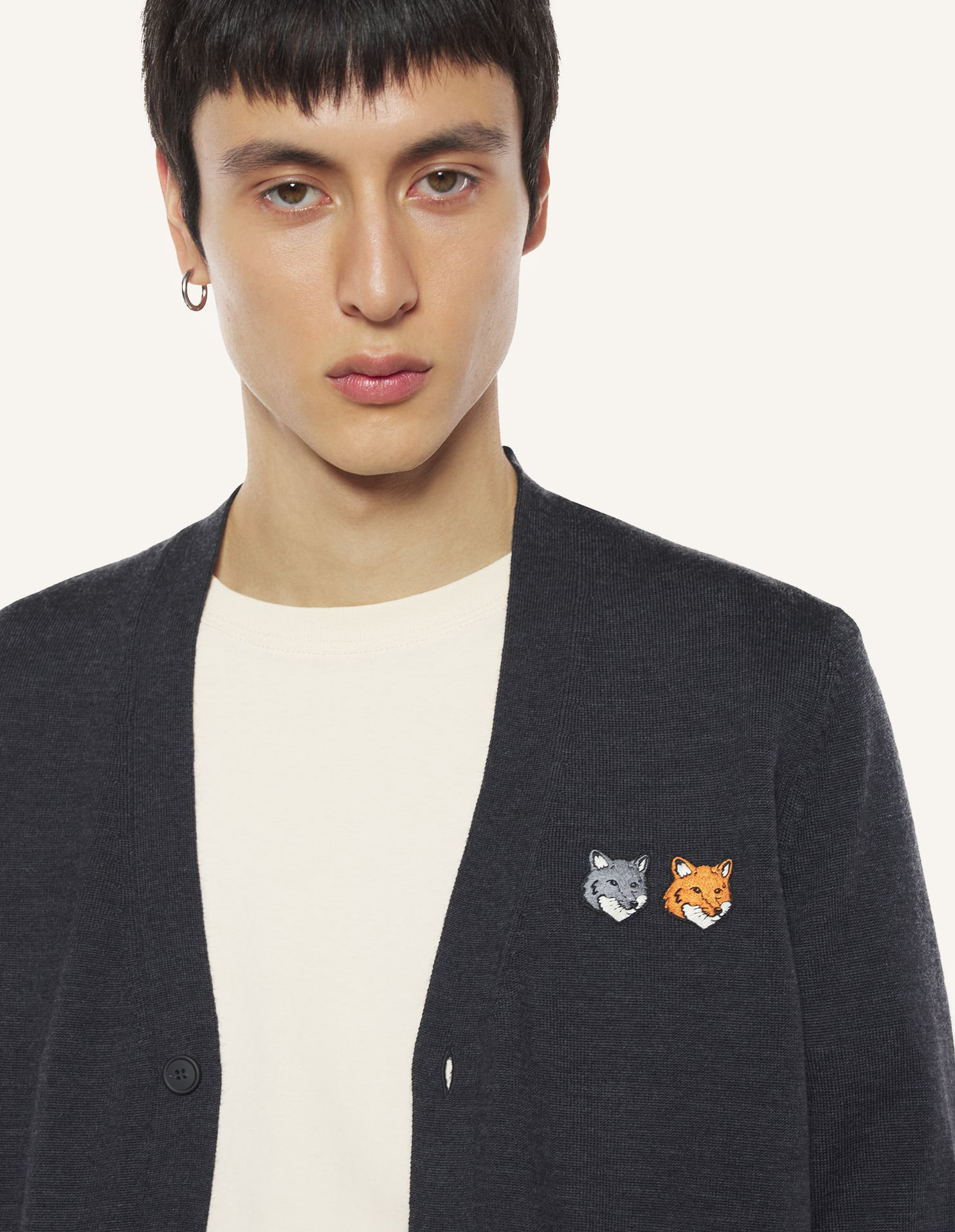 Áo cardigan nữ Double Fox Head dáng Regular