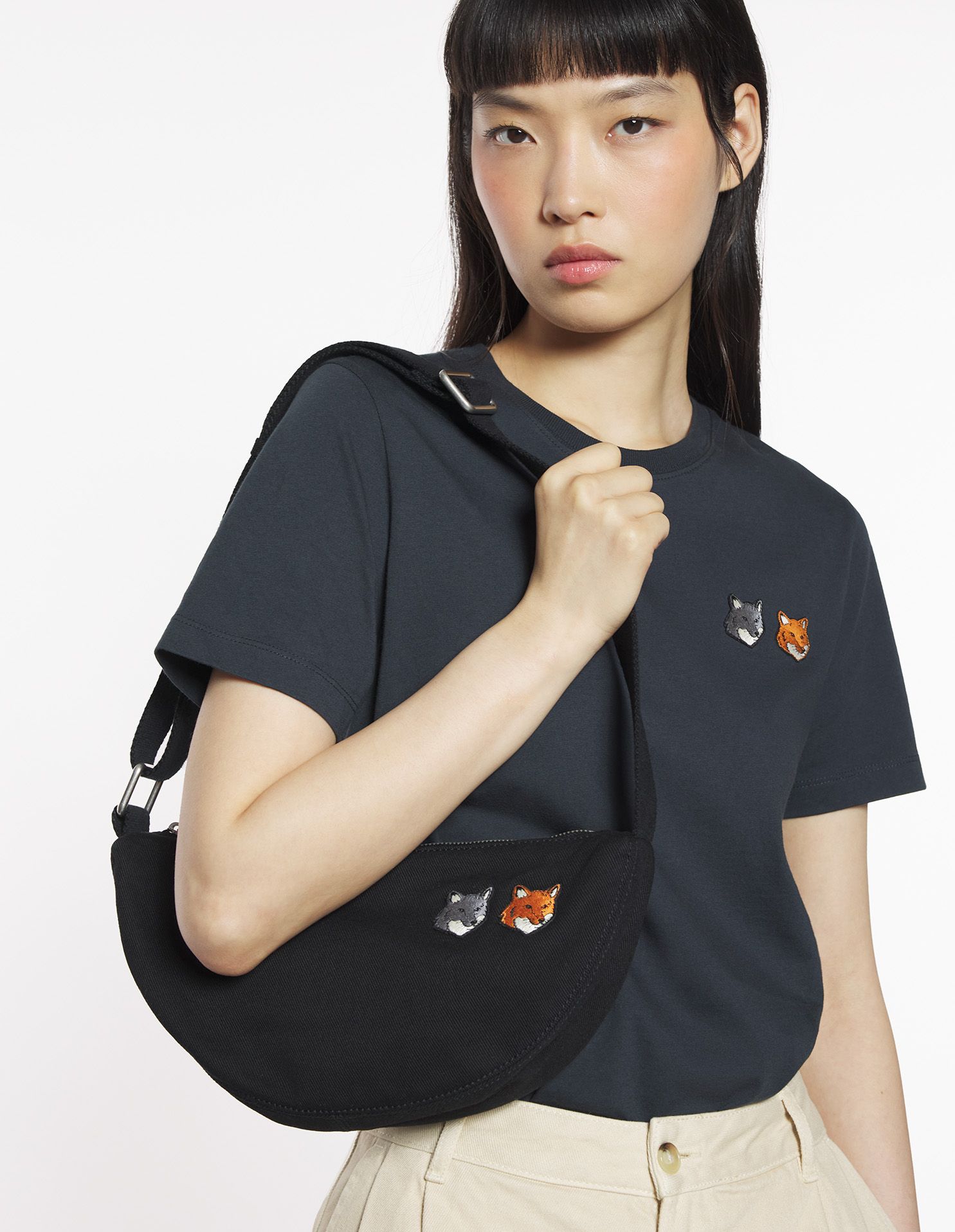 Maison Kitsuné - Túi bumbag Double Bold Fox Head