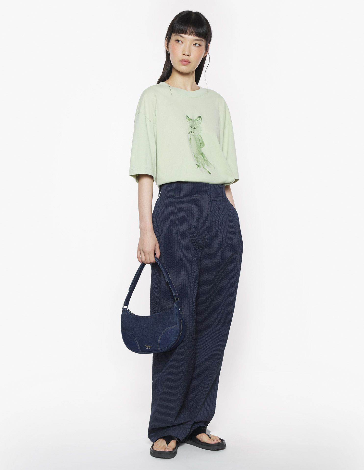 Maison Kitsuné - Áo phông Lady Fox dáng Boxy