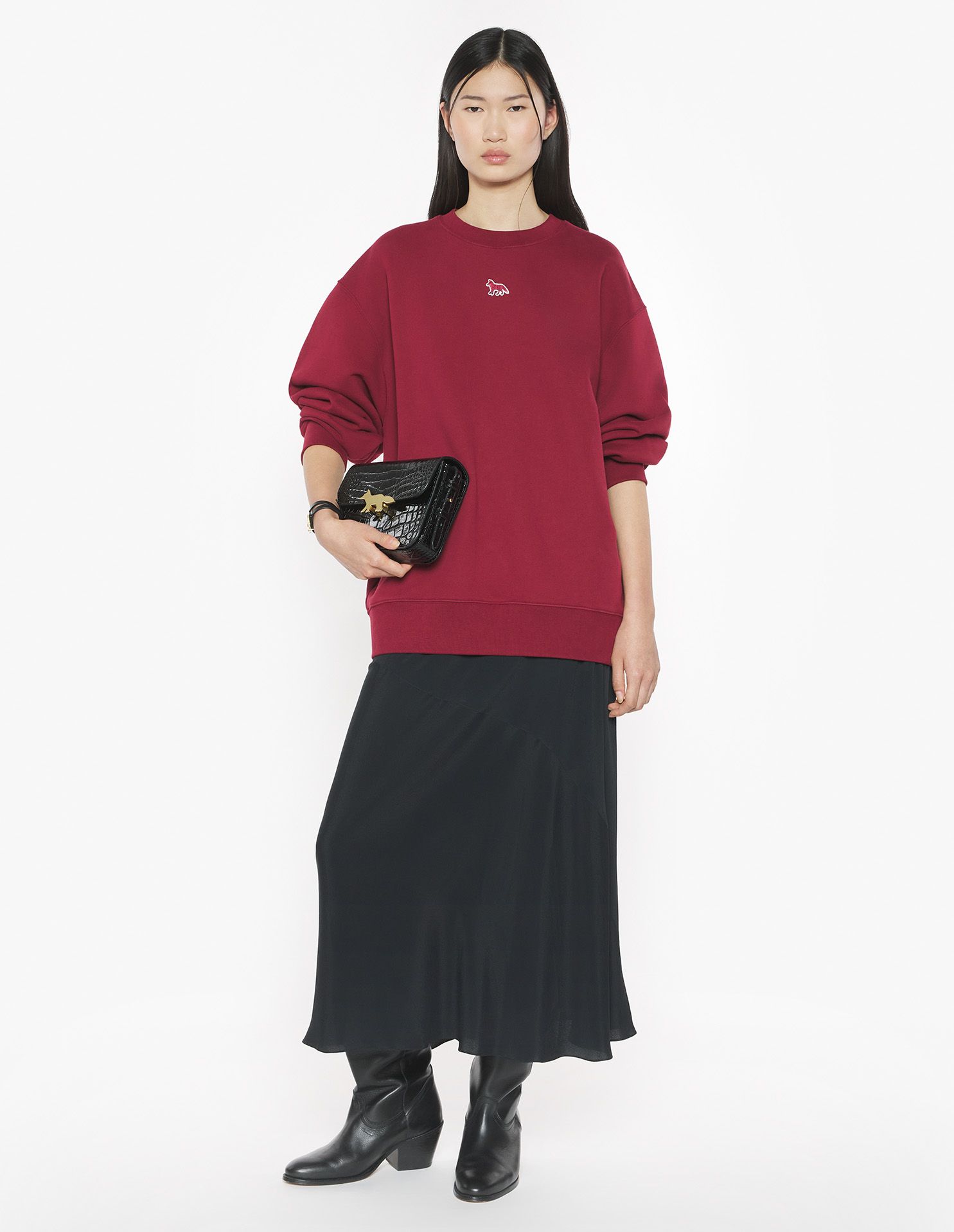 Maison Kitsuné - Áo sweatshirt BABY FOX dáng Oversize