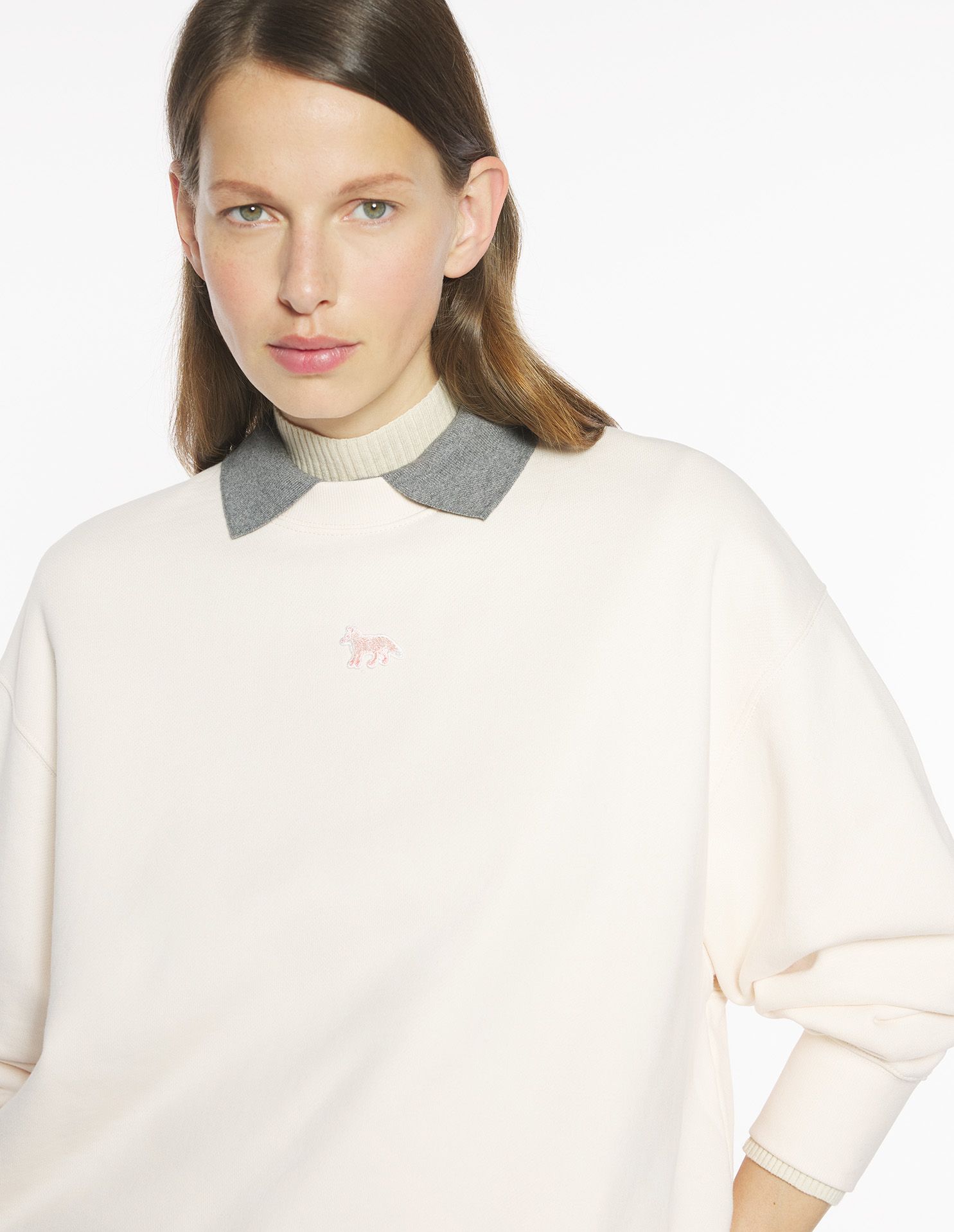 Maison Kitsuné - Áo sweatshirt BABY FOX dáng Oversize