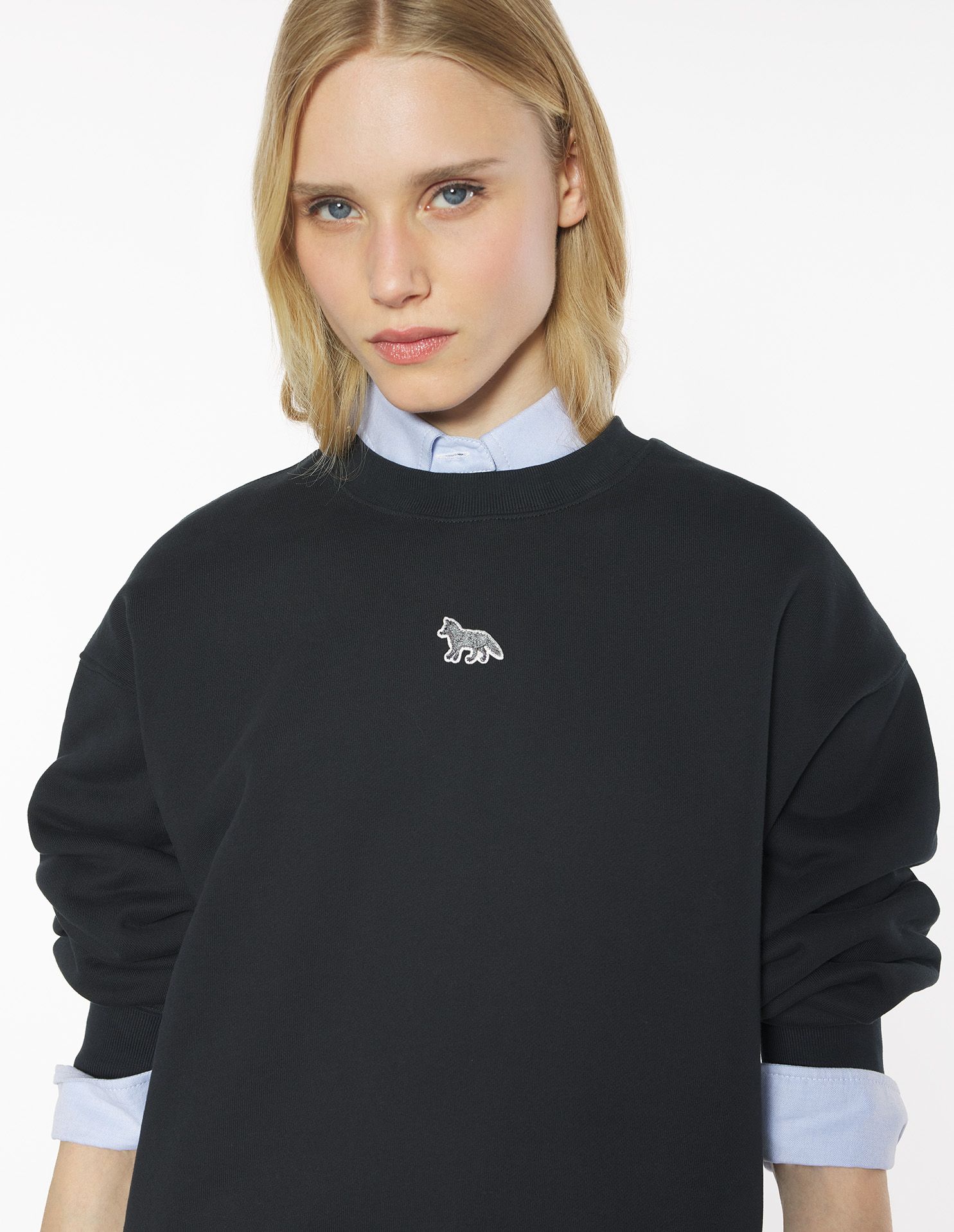 Maison Kitsuné - Áo sweatshirt BABY FOX dáng Oversize