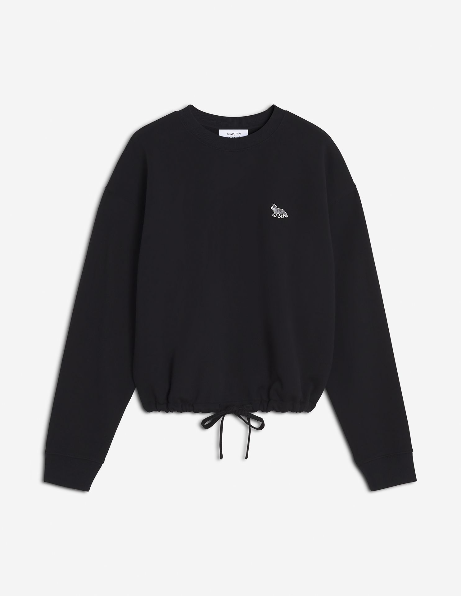 Maison Kitsuné - Áo nỉ Baby Fox Patch dây rút dáng Comfort