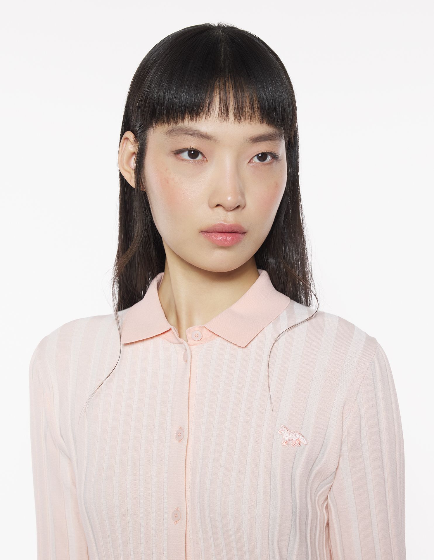 Maison Kitsuné - Áo cardigan Baby Fox xếp ly dáng Fitted