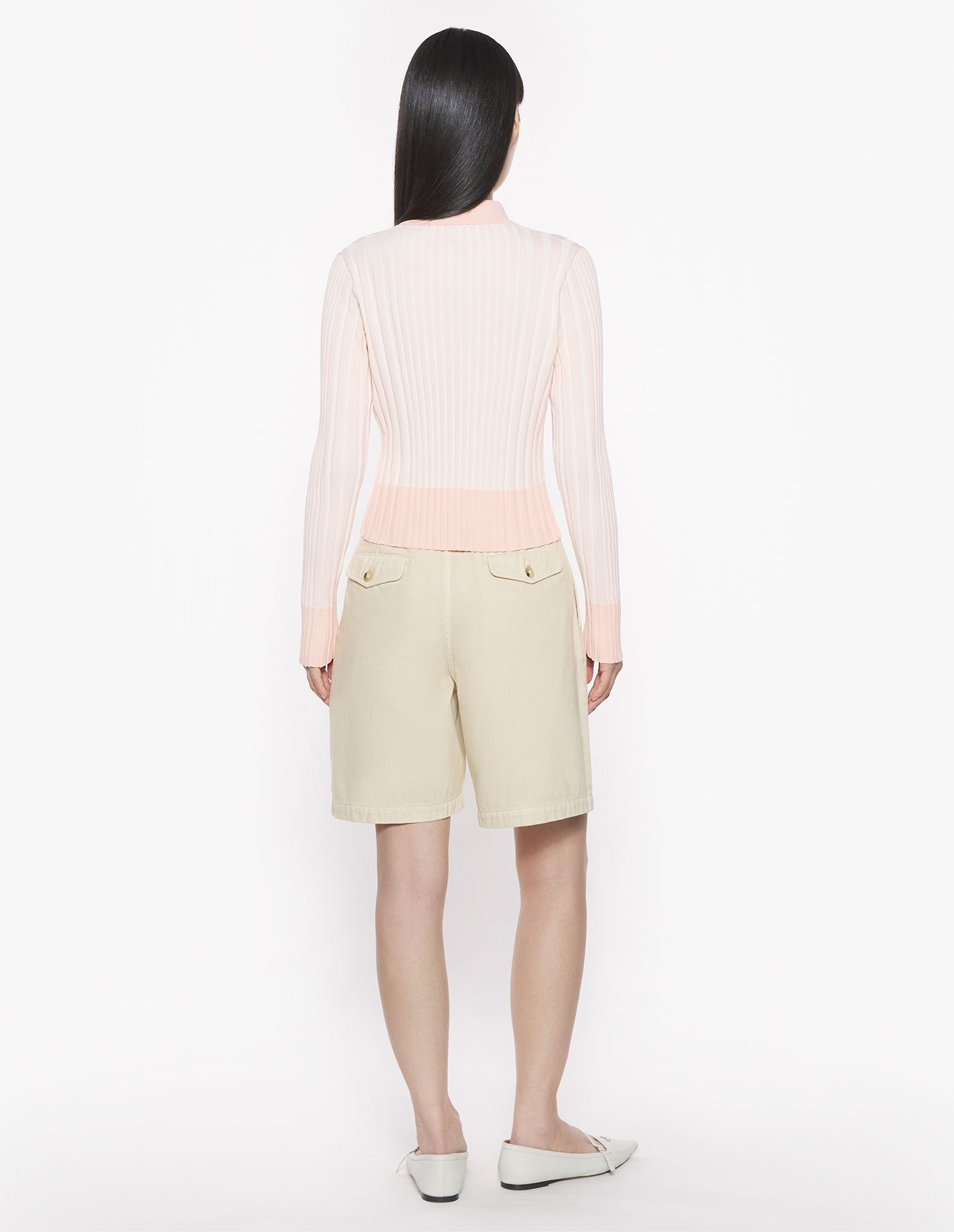 Maison Kitsuné - Áo cardigan Baby Fox xếp ly dáng Fitted