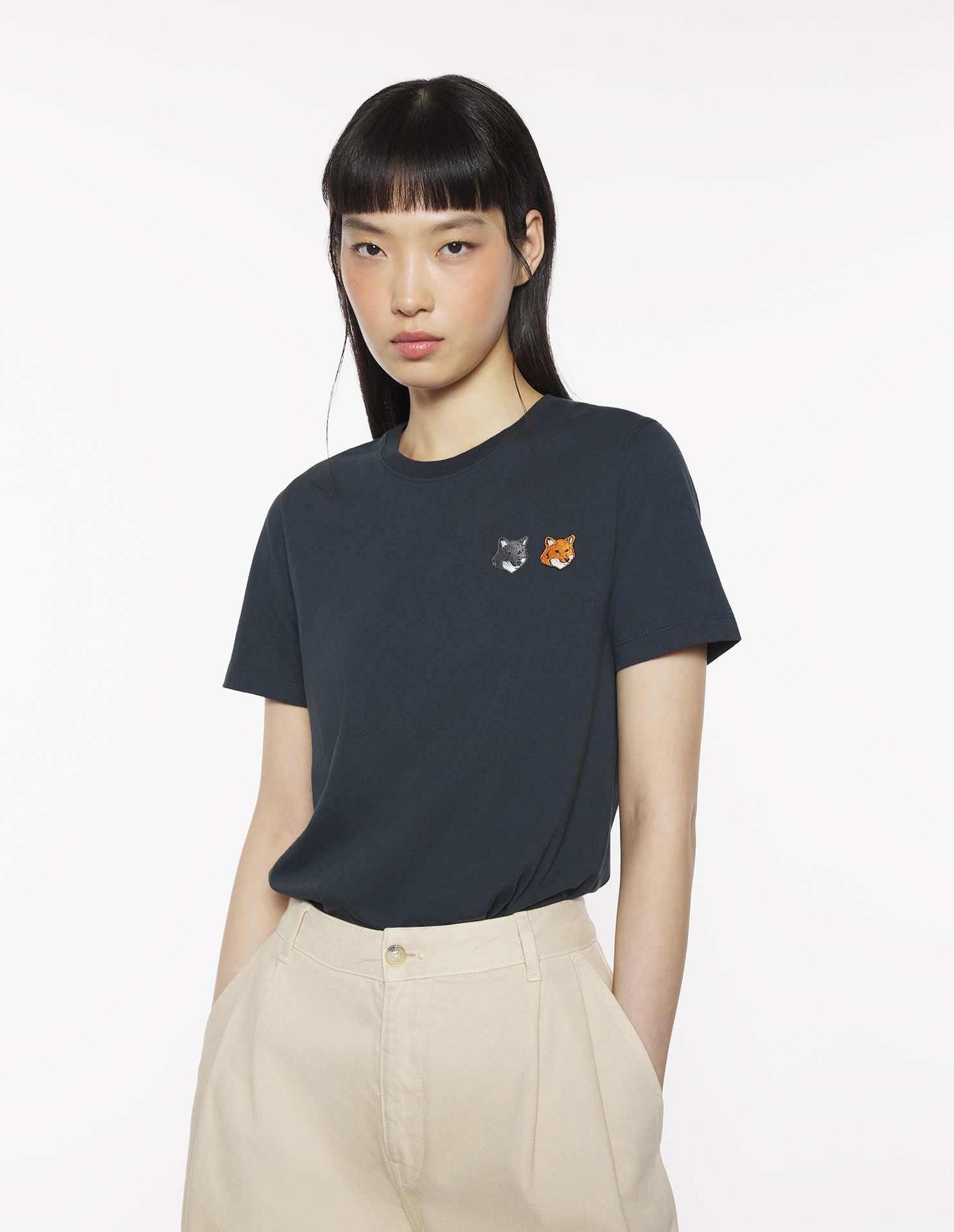 Maison Kitsuné - Áo phông Double Bold Fox Head dáng Regular
