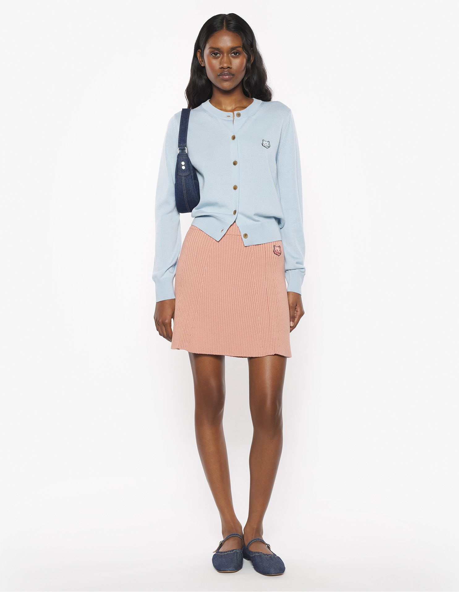 Maison Kitsuné - Chân váy Bold Fox Head dáng Mini