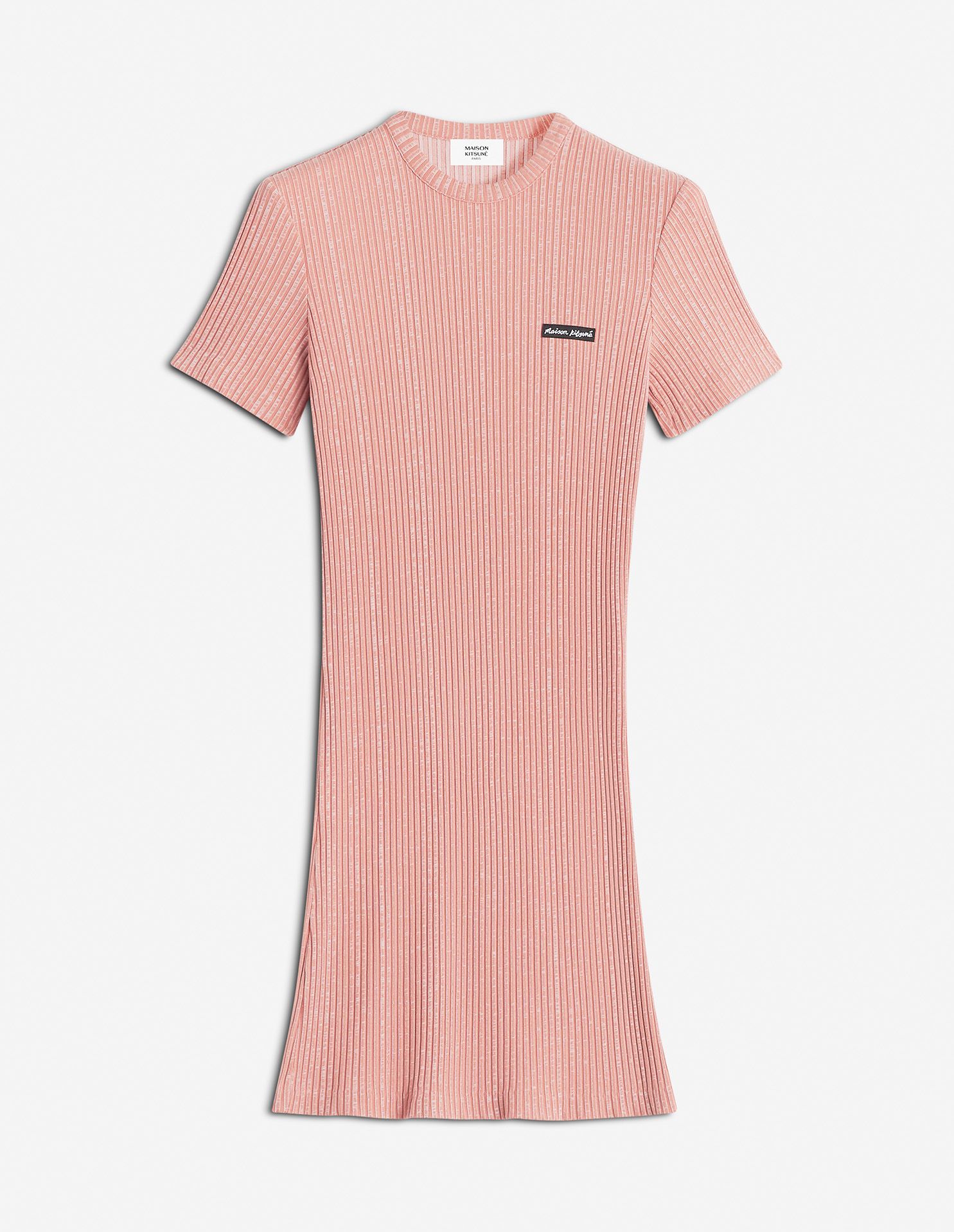 Maison Kitsuné - Đầm polo Maison Kitsune Handwriting viền gân dáng Mini