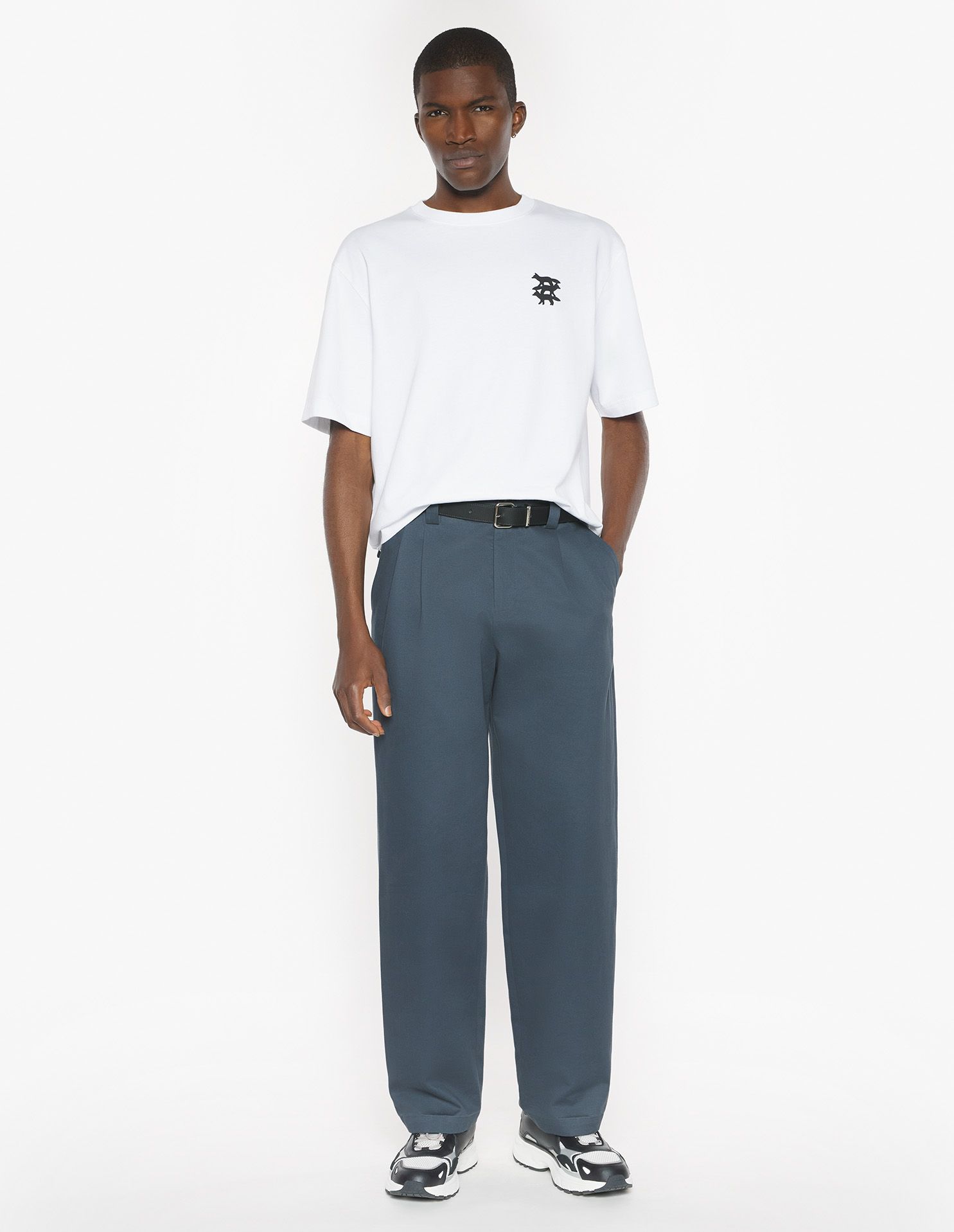 Maison Kitsuné - Áo thun nam Stunt Fox dáng Oversized