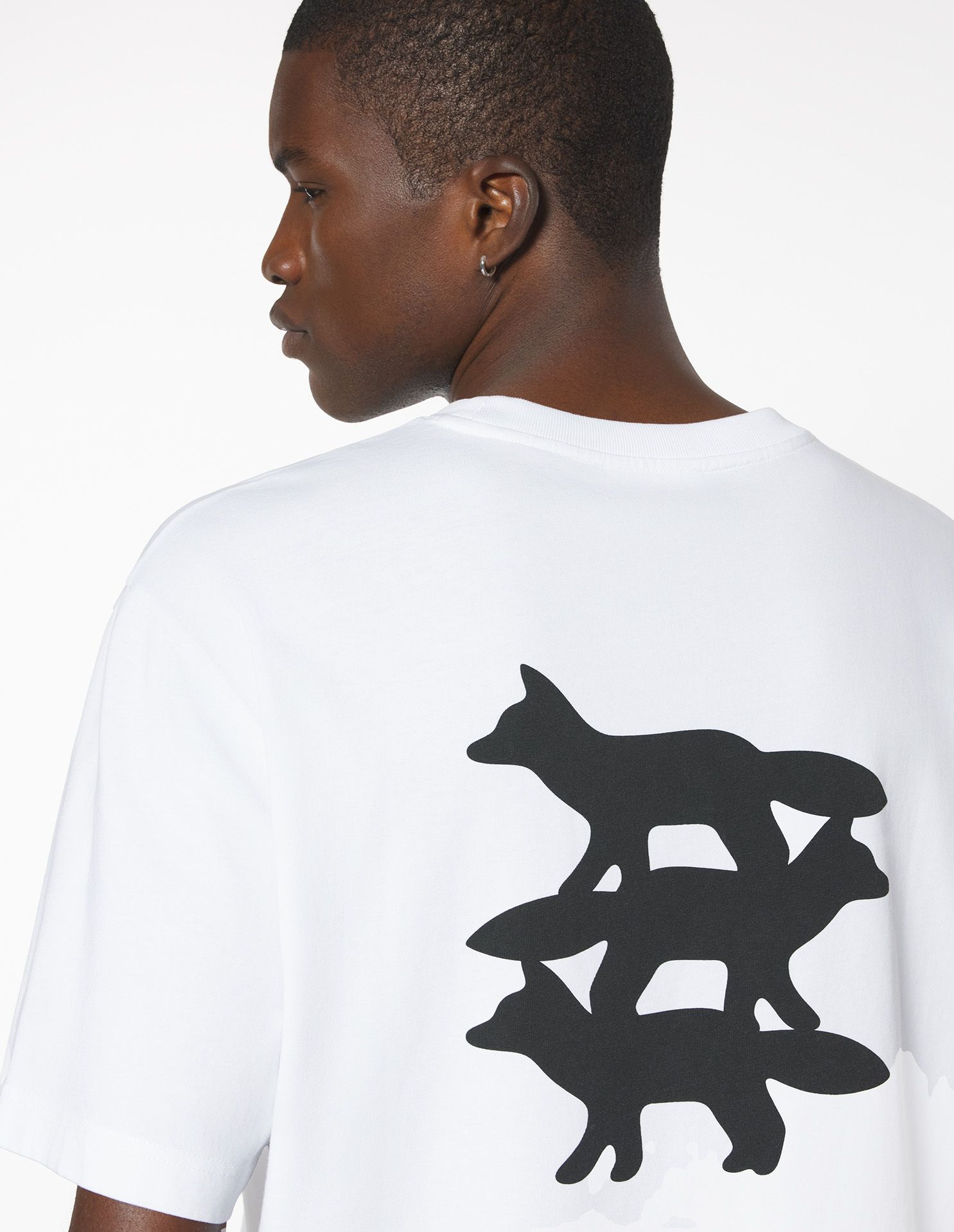 Maison Kitsuné - Áo thun nam Stunt Fox dáng Oversized