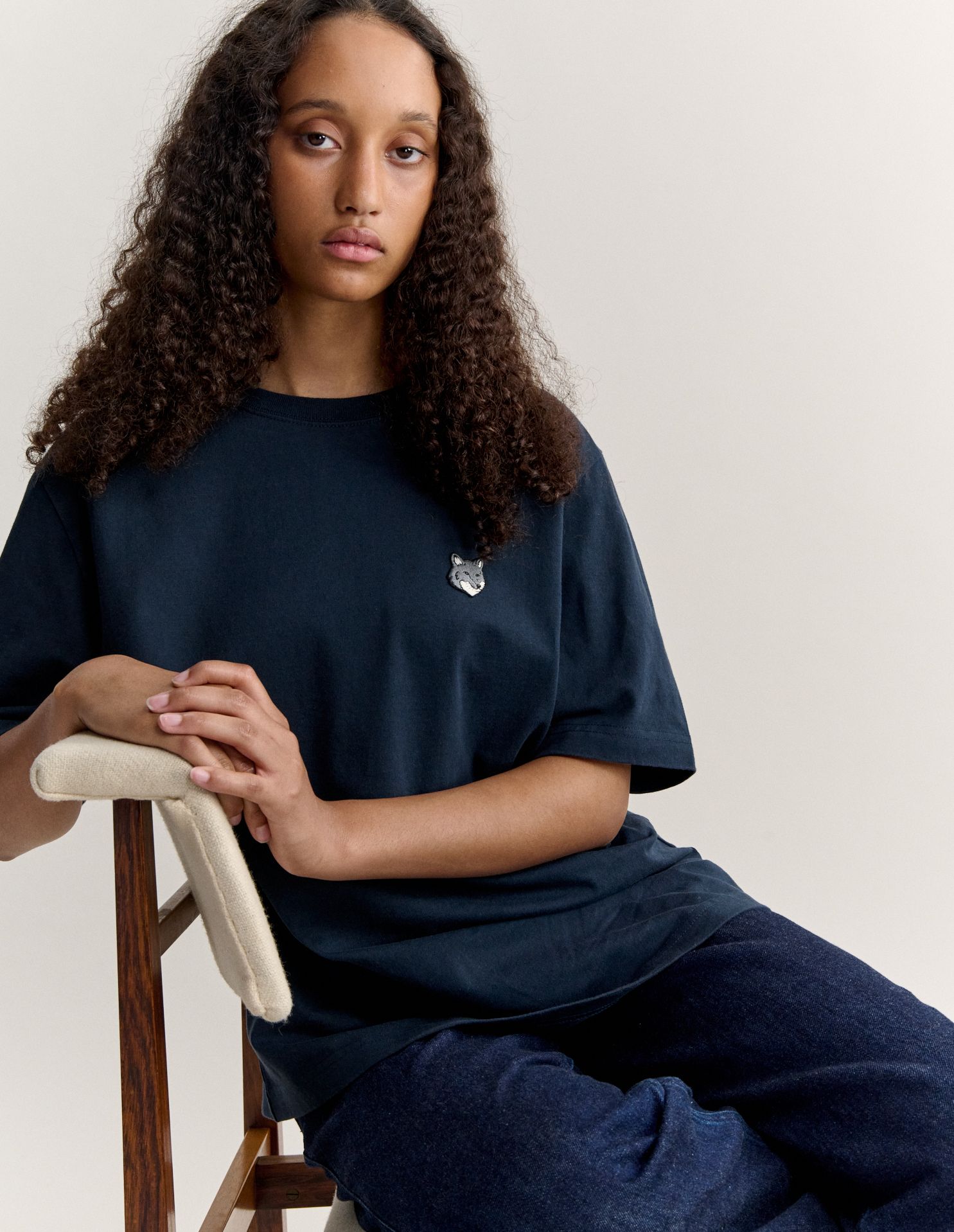 Maison Kitsuné - Áo phông nam Fox Head dáng Comfort