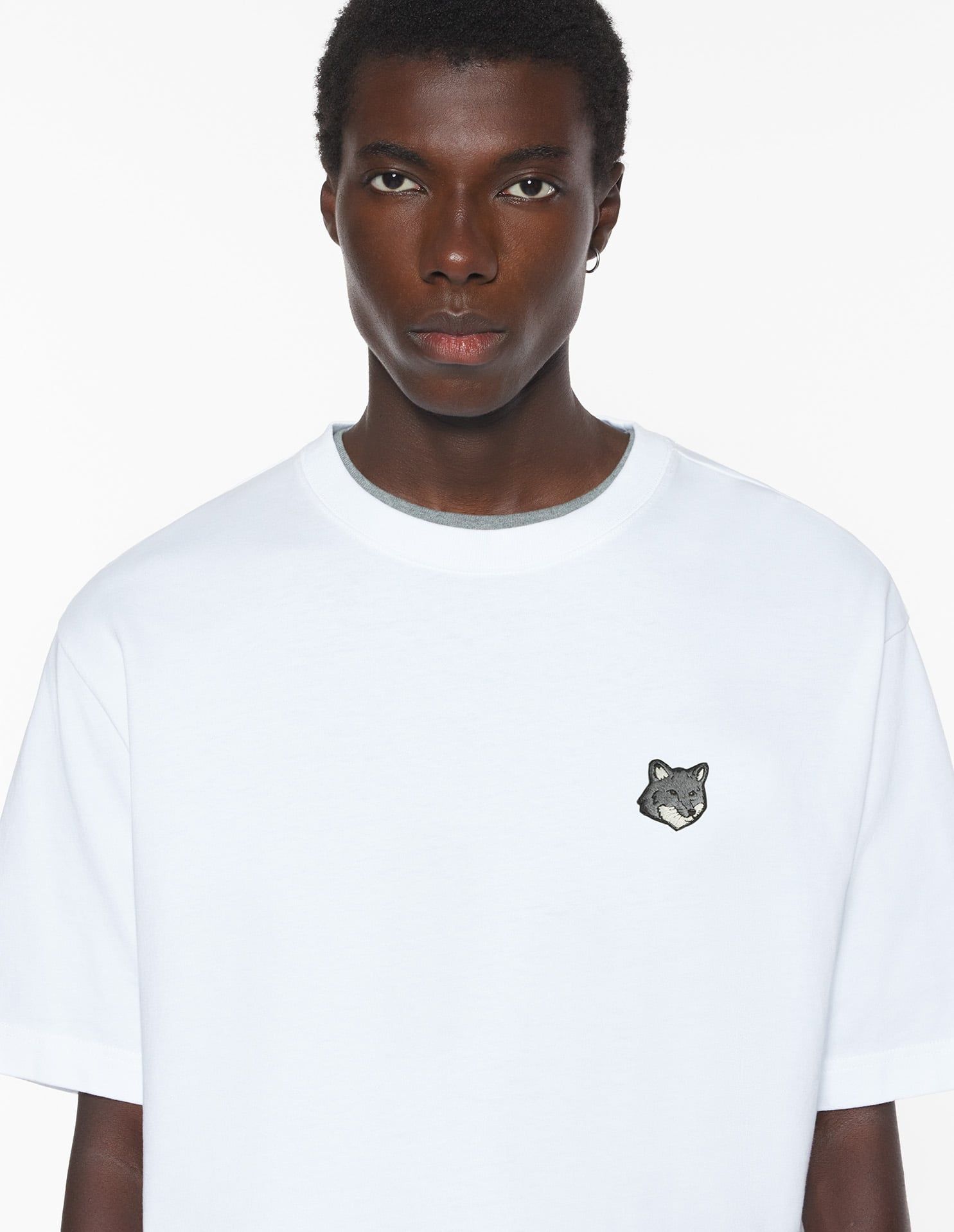 Maison Kitsuné - Áo phông nam Fox Head dáng Oversize