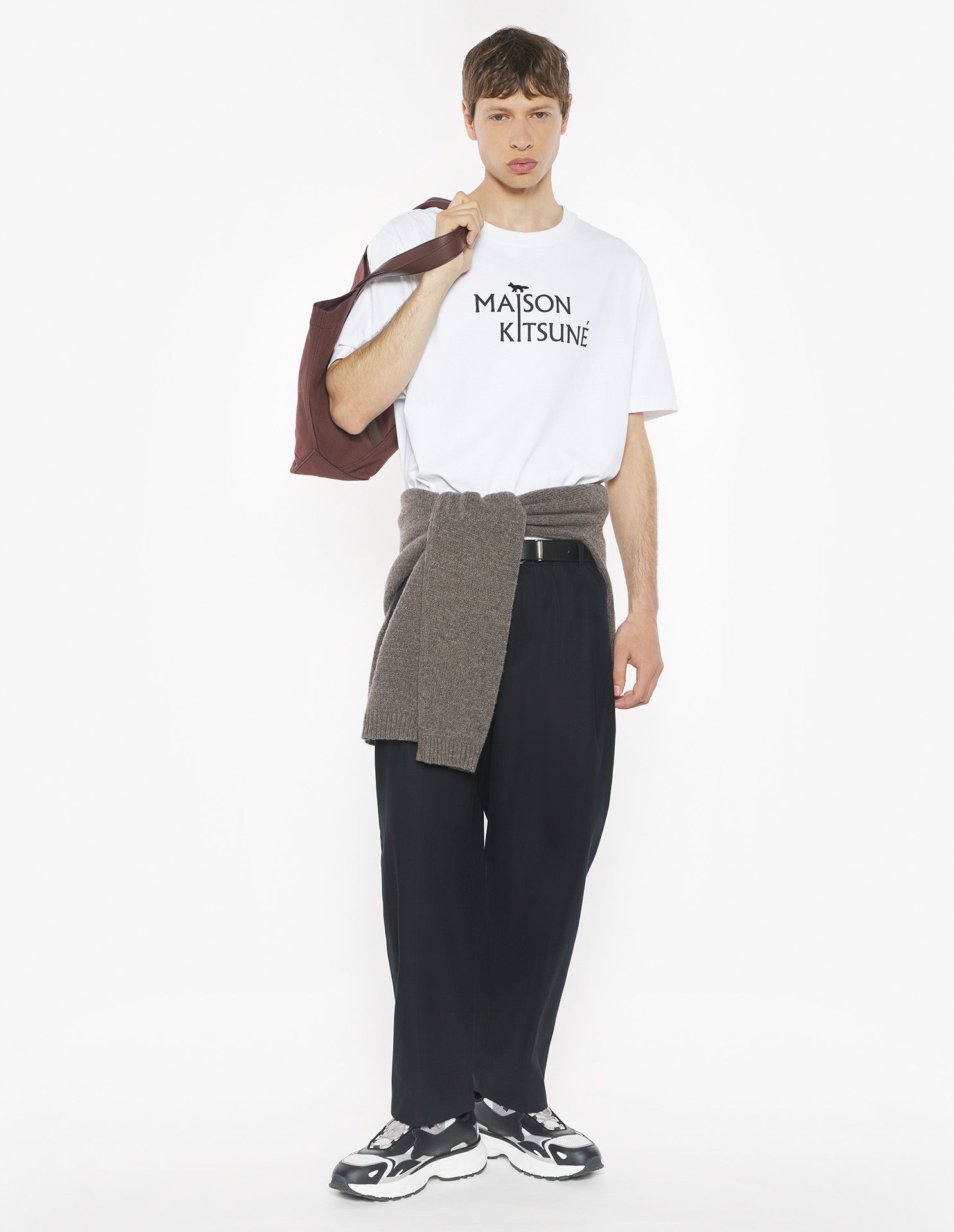 Maison Kitsuné - Áo phông Pillar Maison Kitsuné dáng Comfort