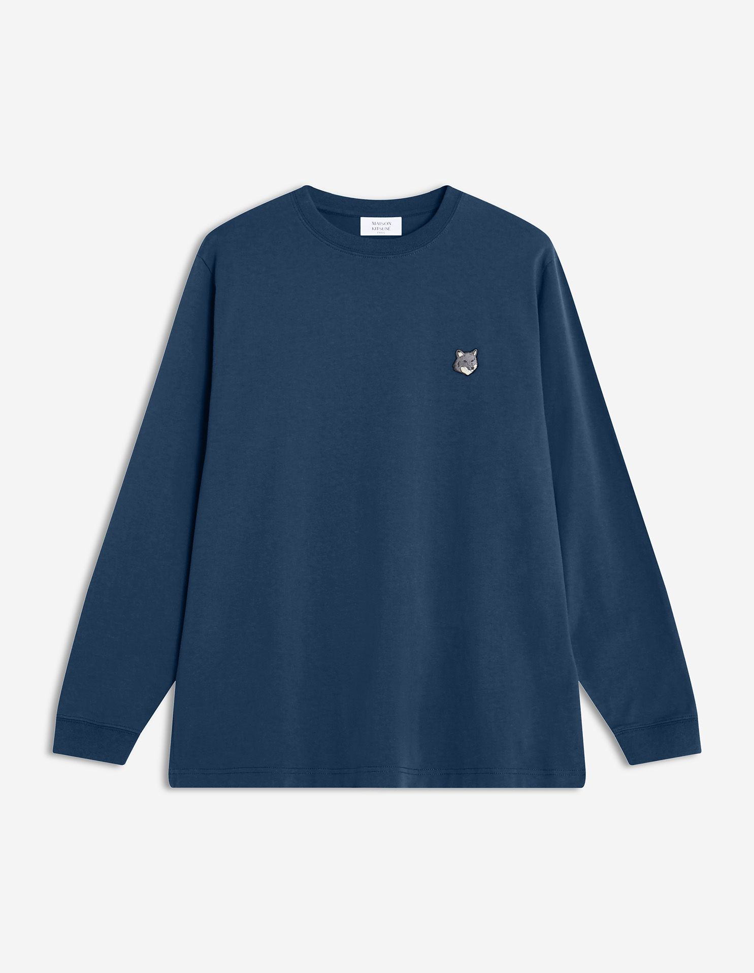 Maison Kitsuné - Áo thun dài tay nam Fox Head dáng Comfort
