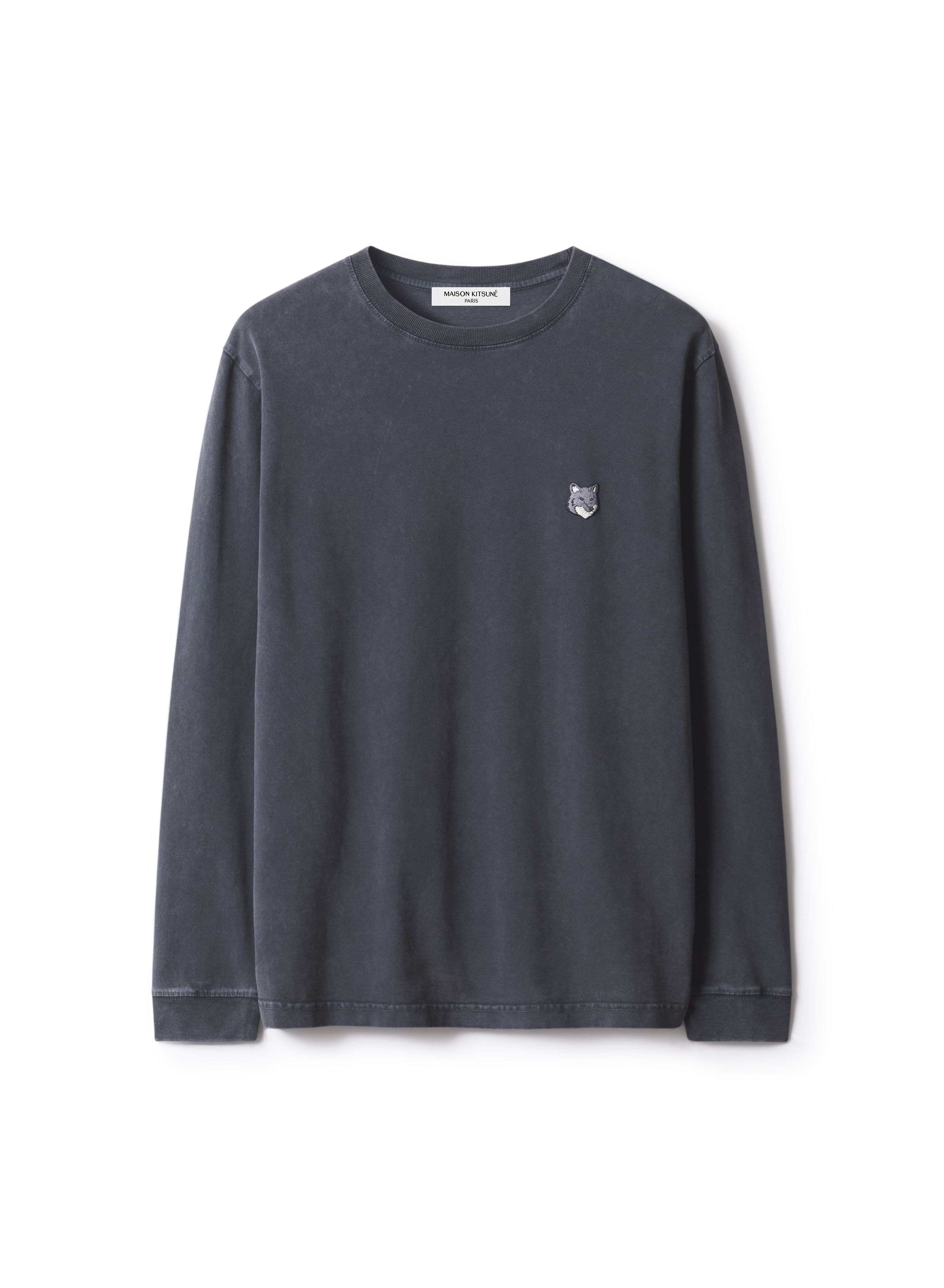Maison Kitsuné - Áo thun dài tay nam Fox Head dáng comfort