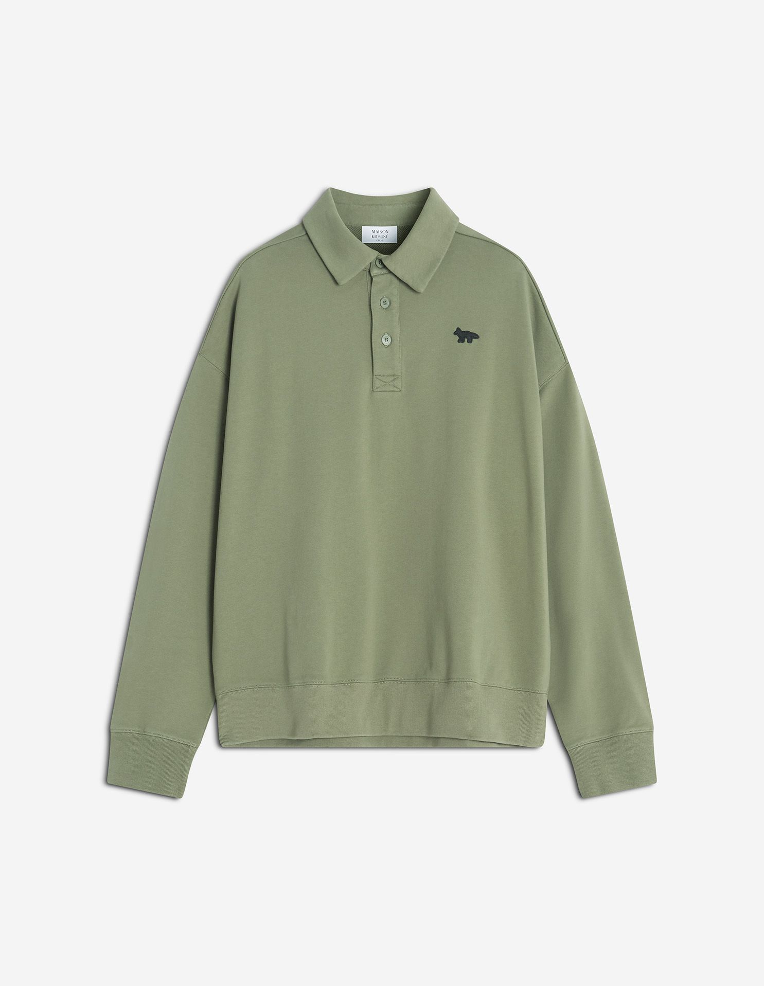 Maison Kitsuné - Áo polo nỉ Profile Fox dáng Oversize