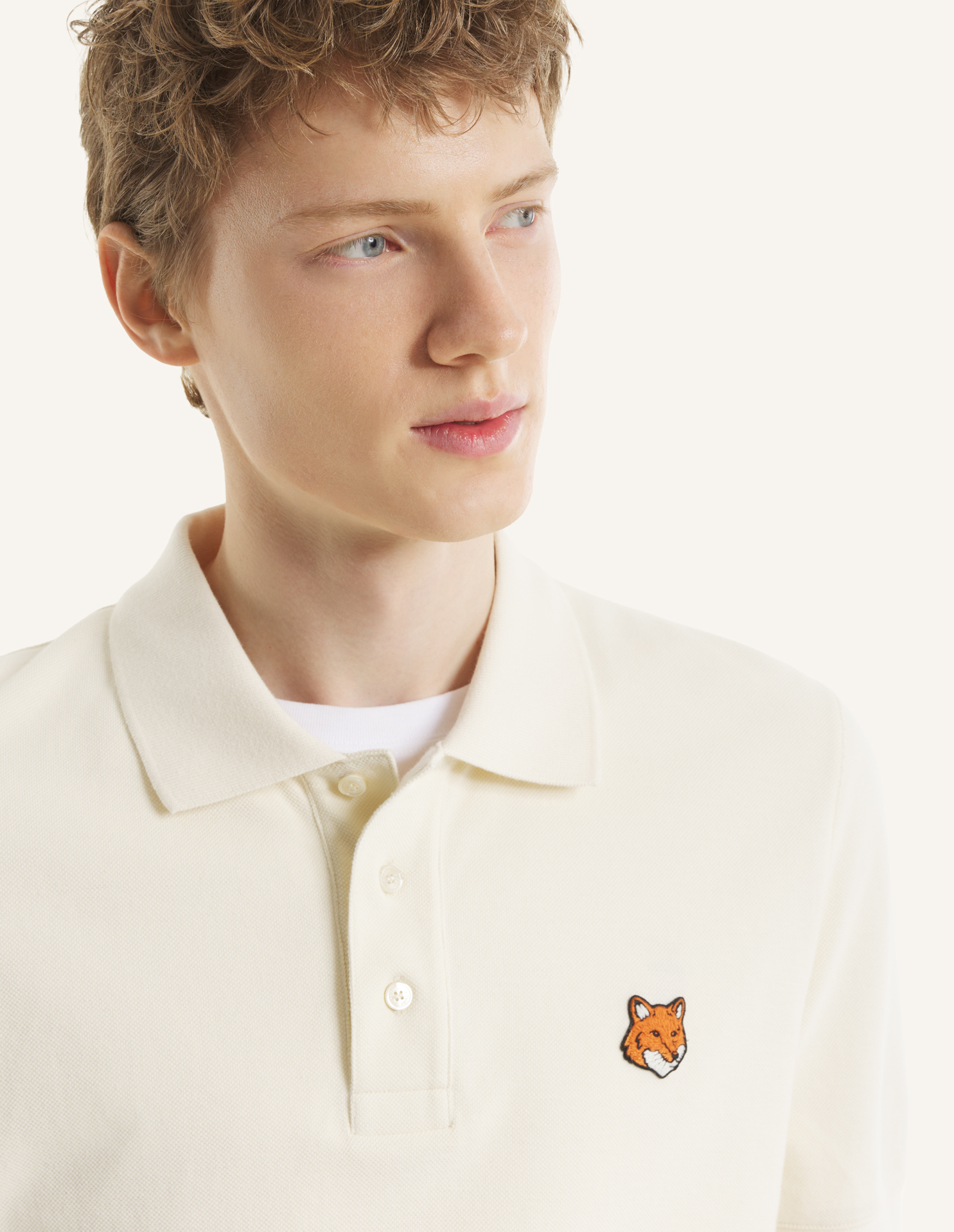 Maison Kitsuné - Áo Polo nam Fox Head dáng Regular