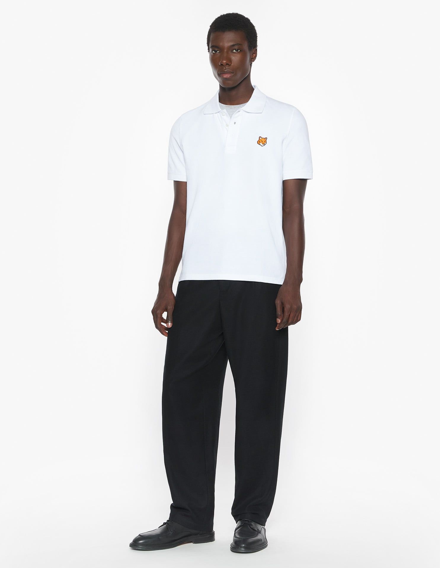 Maison Kitsuné - Áo Polo nam Fox Head dáng Regular