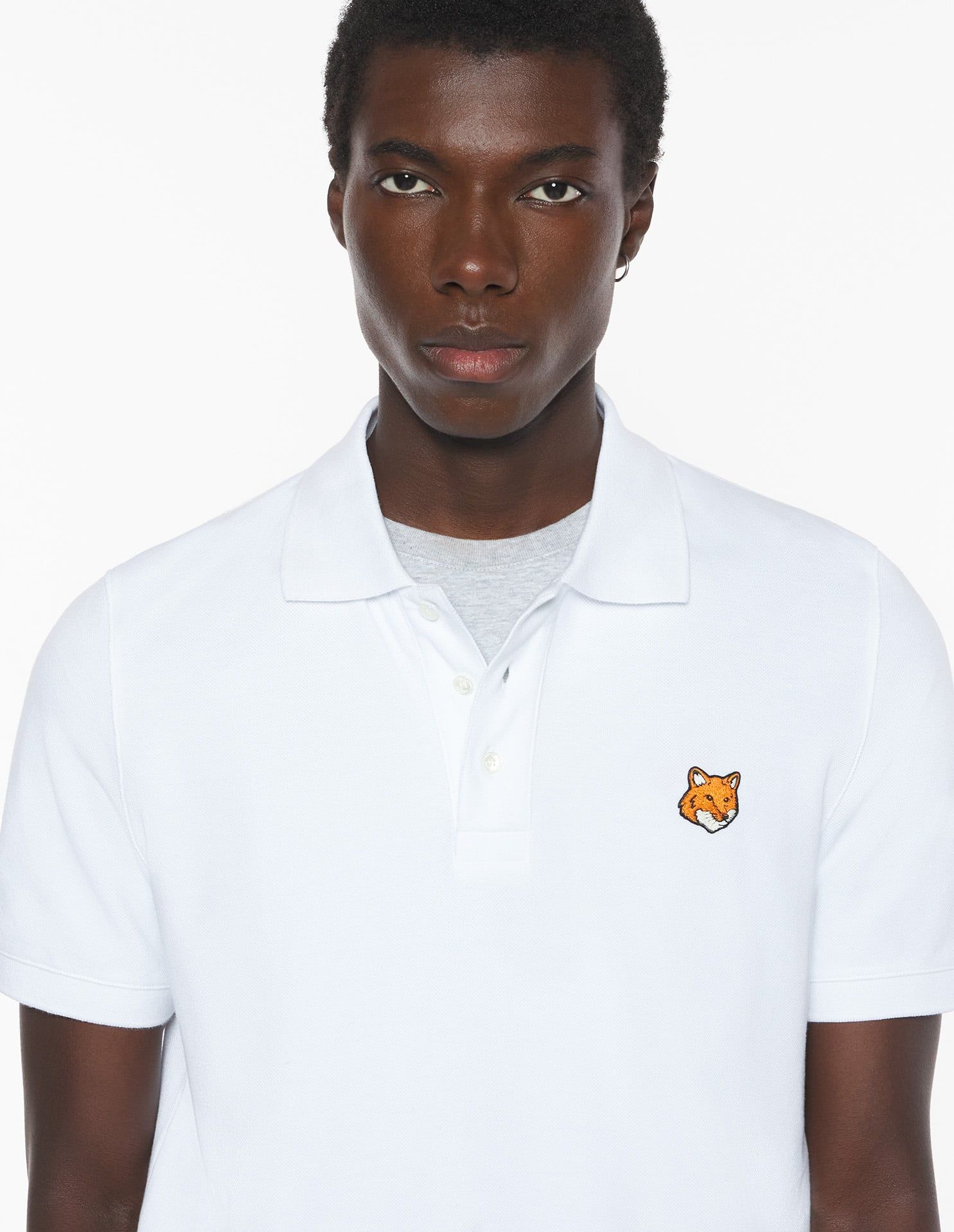Maison Kitsuné - Áo Polo nam Fox Head dáng Regular