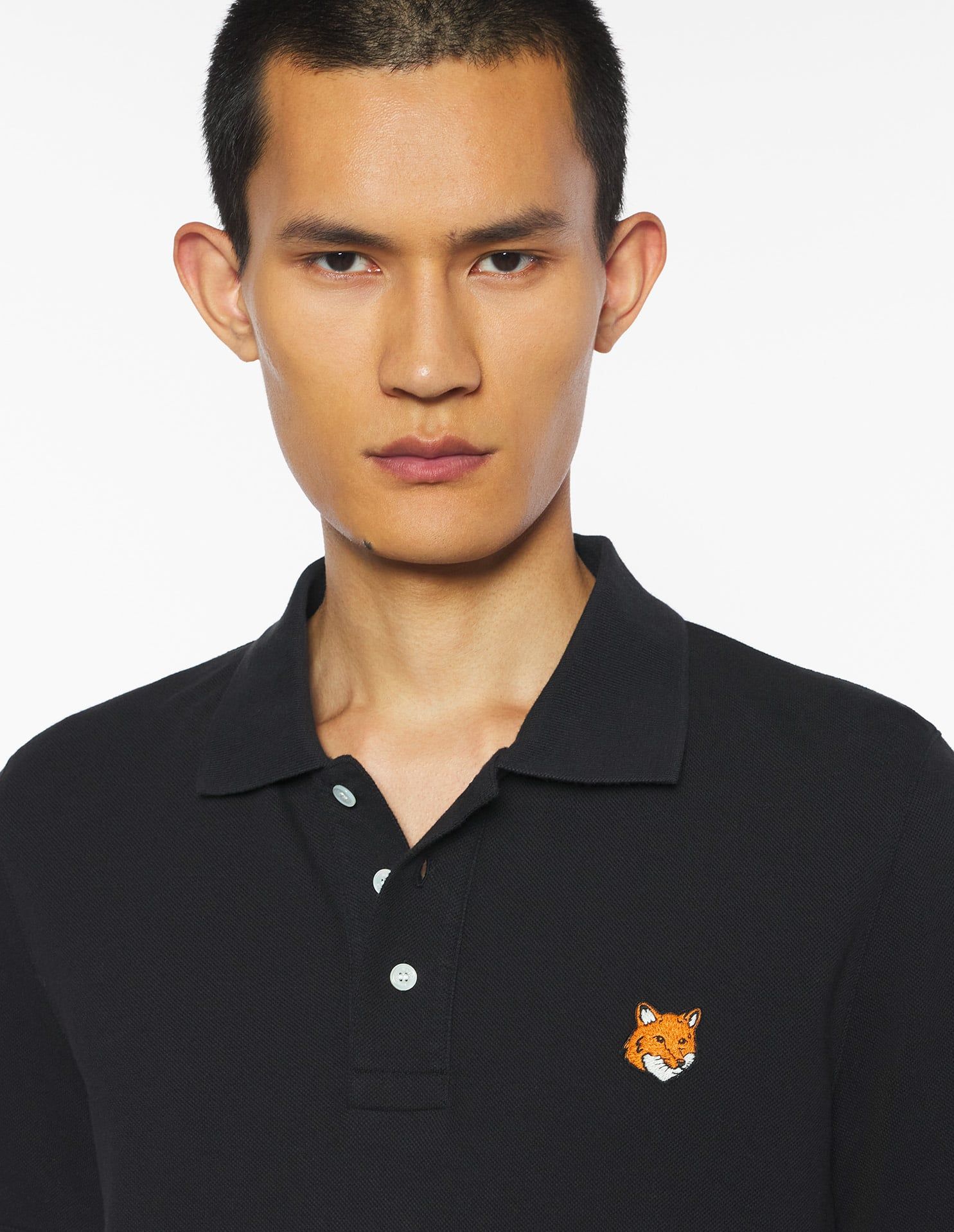 Maison Kitsuné - Áo Polo nam Fox Head dáng Regular