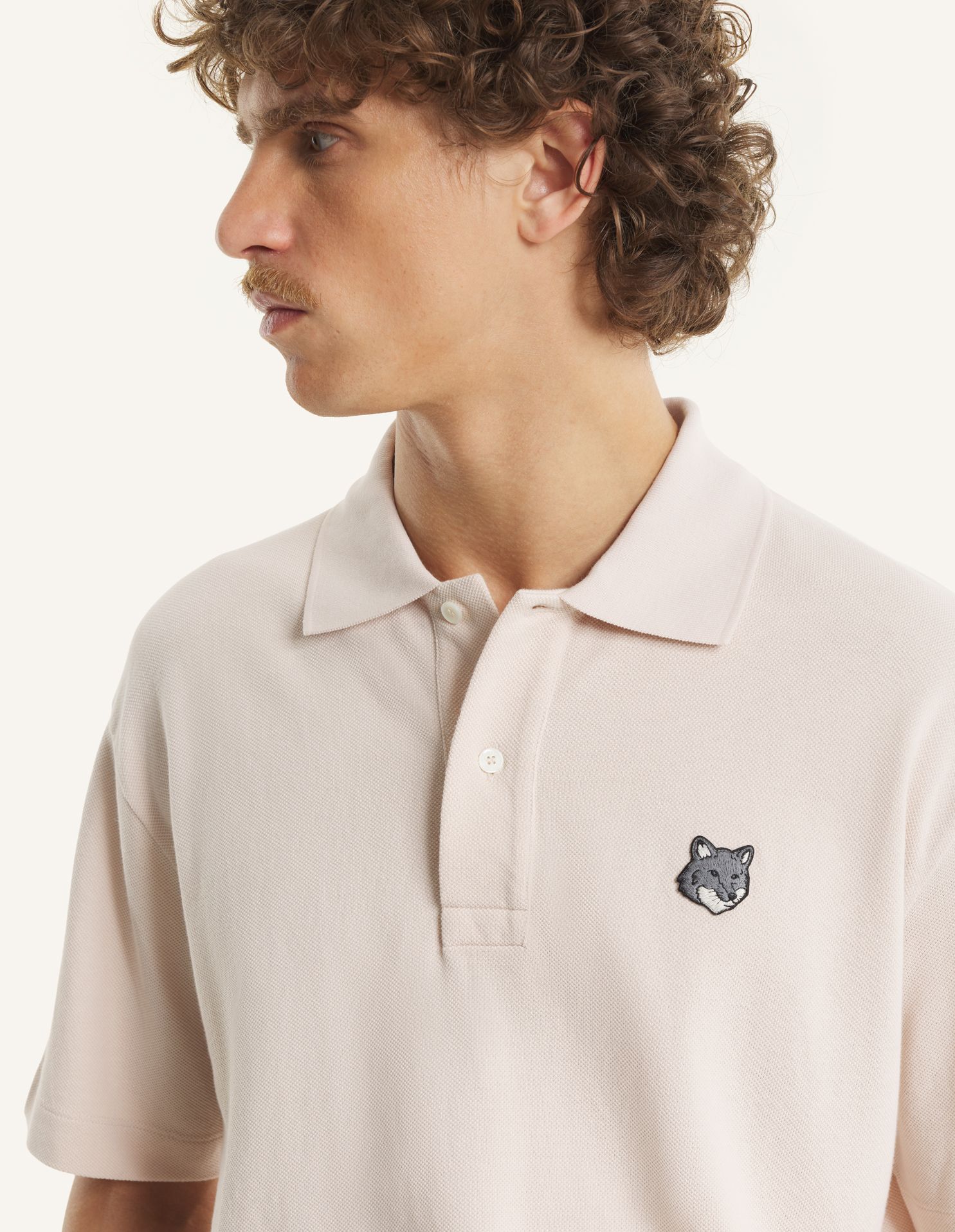 Maison Kitsuné - Áo Polo nam Fox Head dáng Comfort