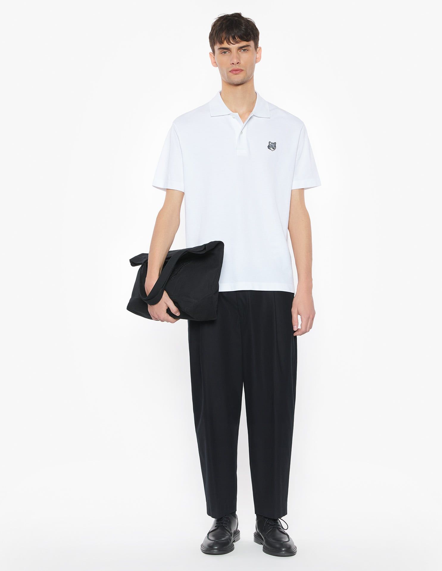 Maison Kitsuné - Áo Polo nam Fox Head dáng Comfort