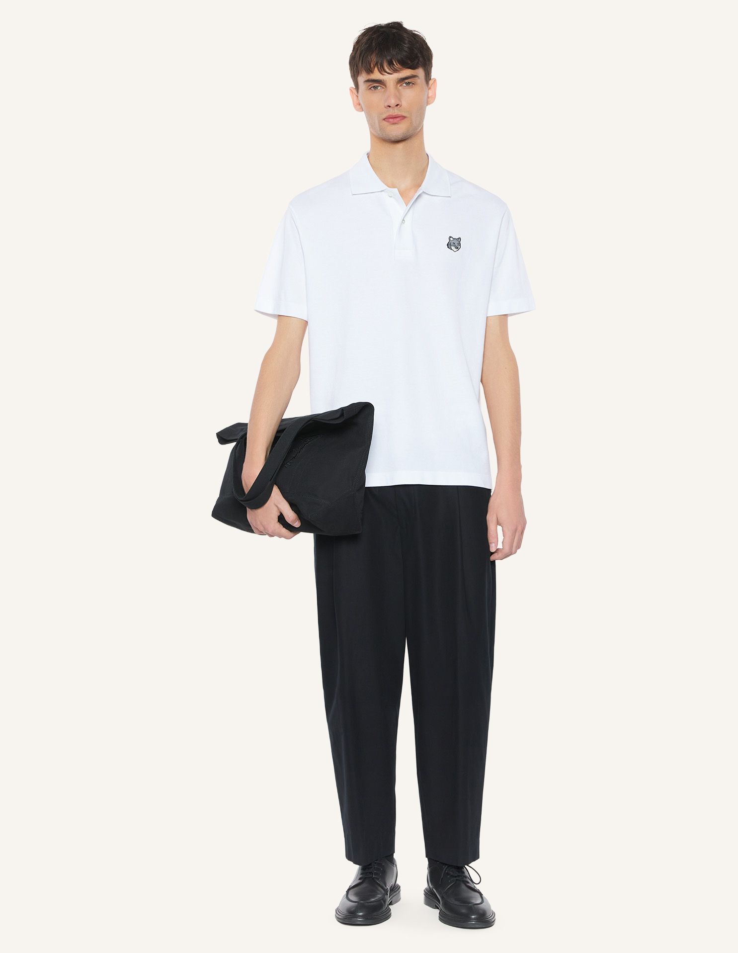 Maison Kitsuné - Áo Polo nam Fox Head dáng Comfort
