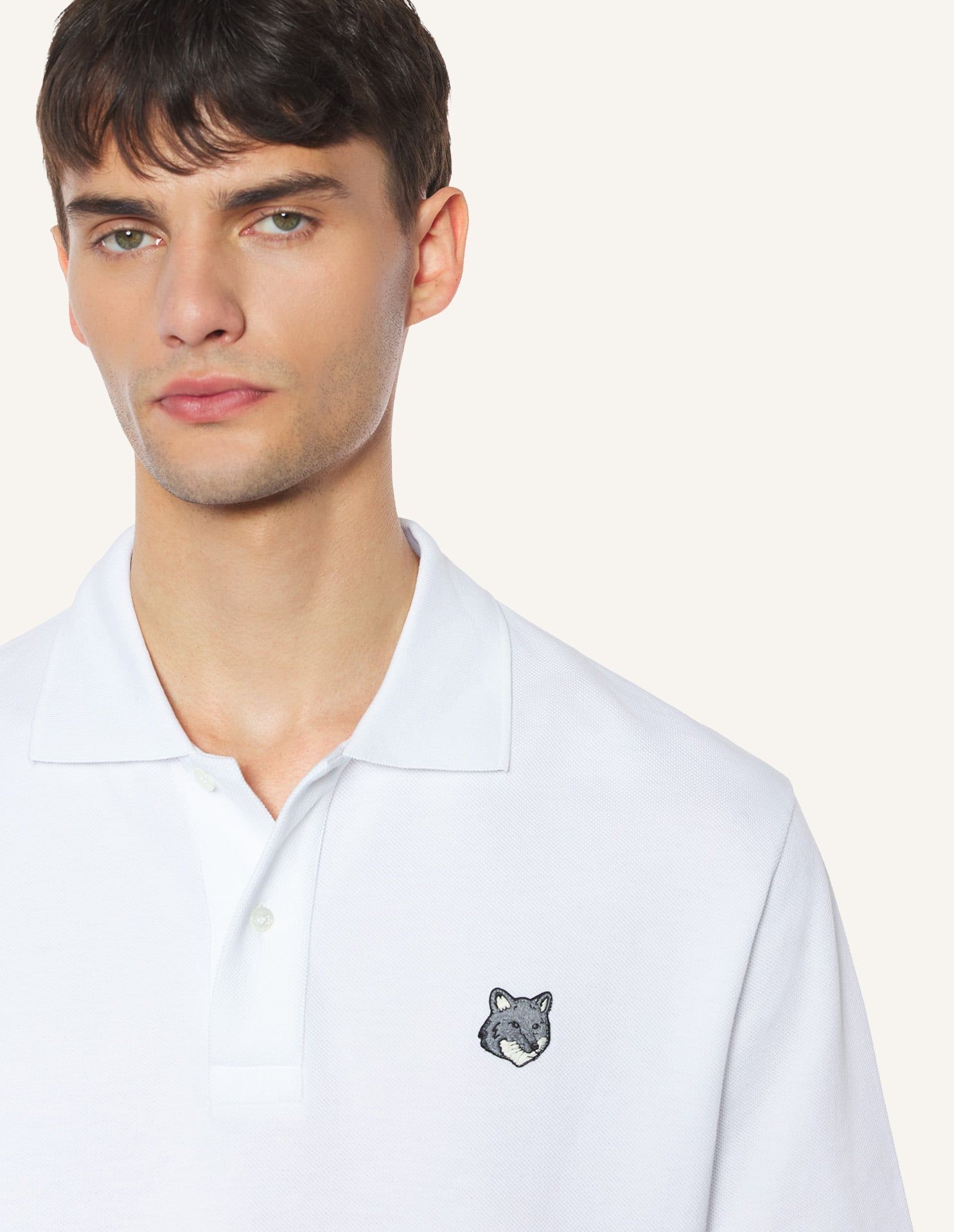 Maison Kitsuné - Áo Polo nam Fox Head dáng Comfort