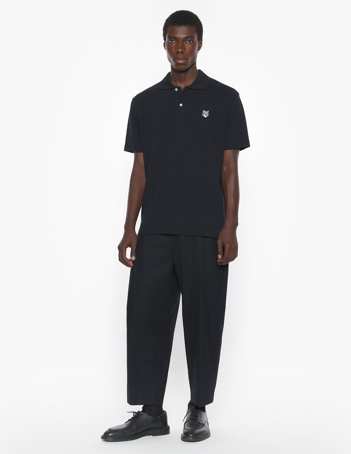 Maison Kitsuné - Áo Polo nam Fox Head dáng Comfort