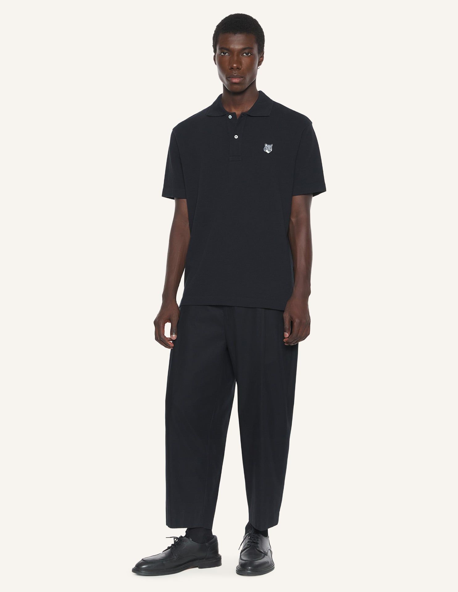 Maison Kitsuné - Áo Polo nam Fox Head dáng Comfort