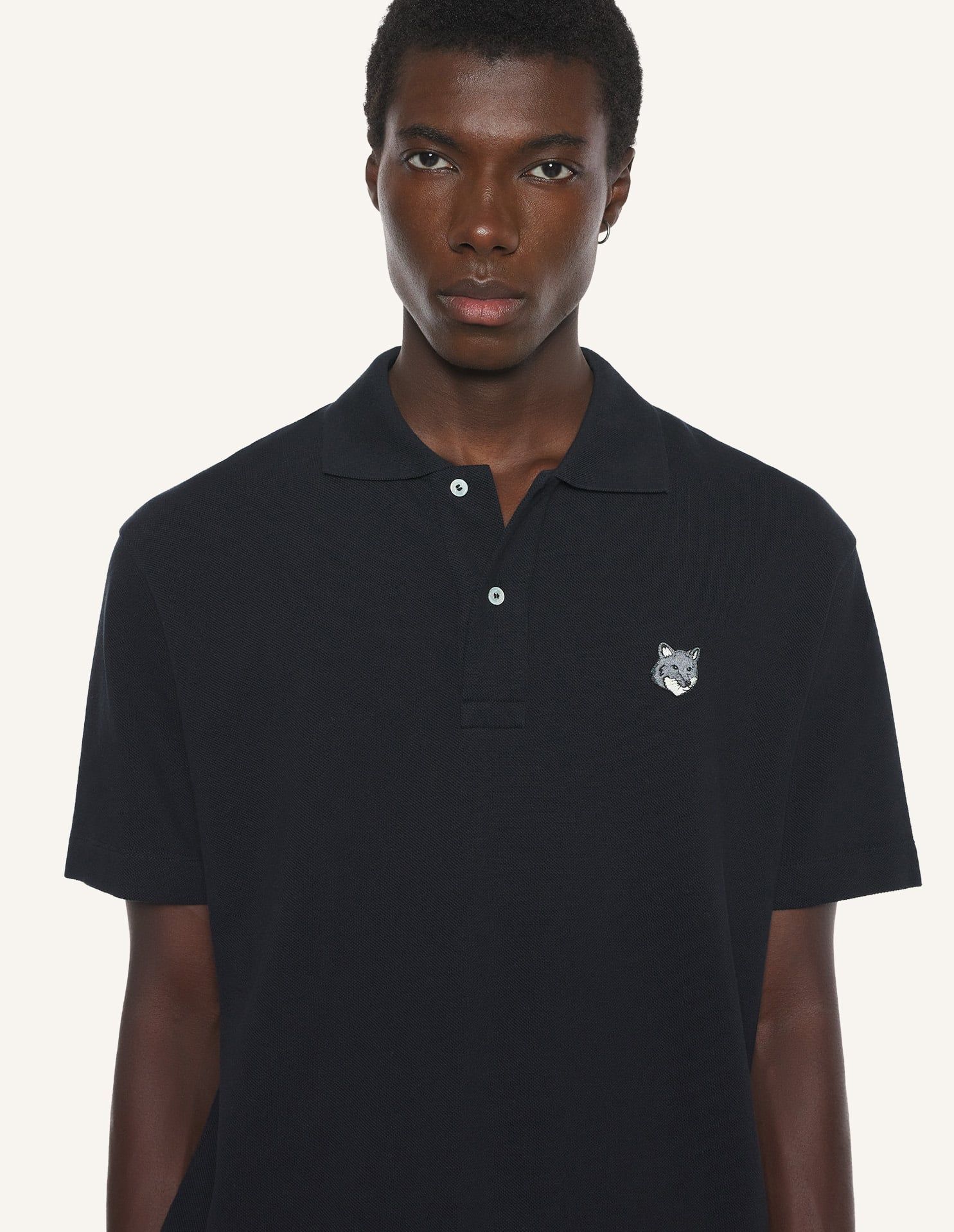 Maison Kitsuné - Áo Polo nam Fox Head dáng Comfort