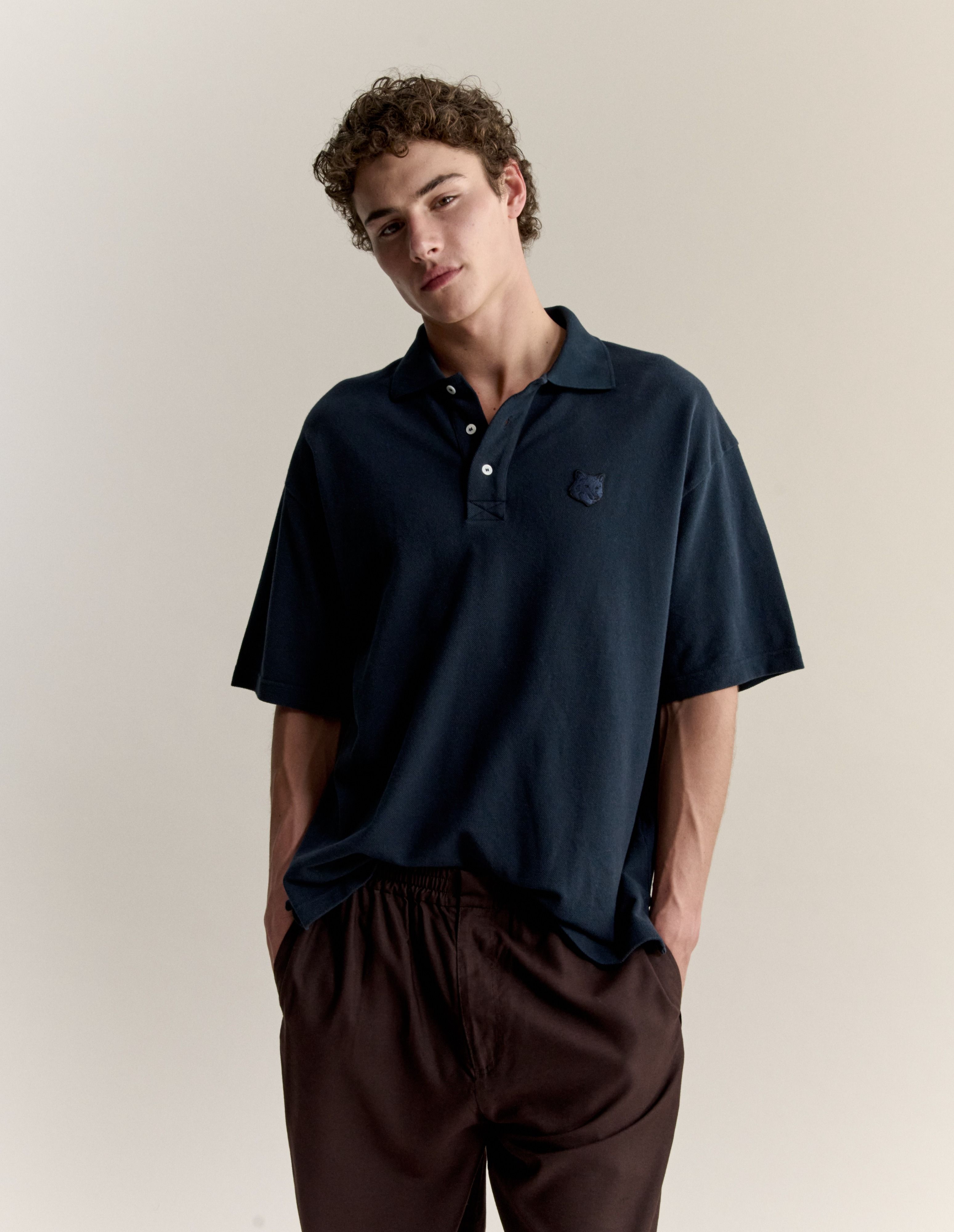 Áo polo nam Fox Head dáng Oversize