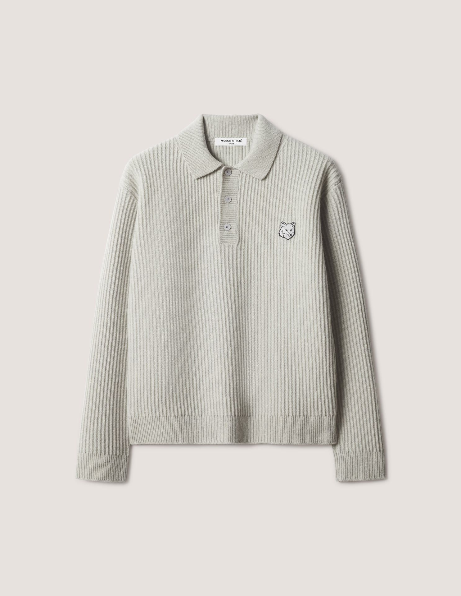 Áo polo nam len gân Fox Head Wool dáng Regular
