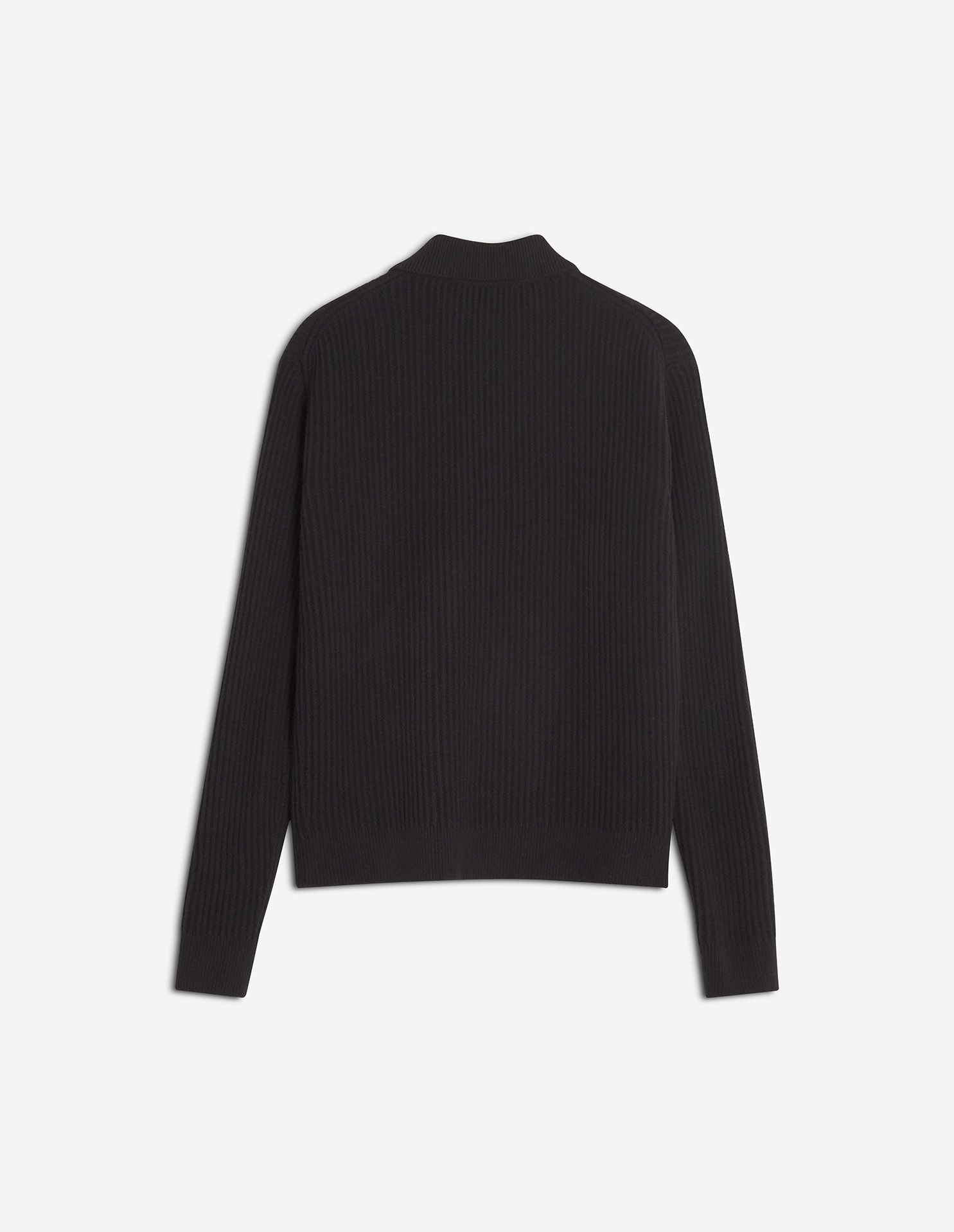 Maison Kitsuné - Áo polo nam len gân Fox Head Wool dáng Regular