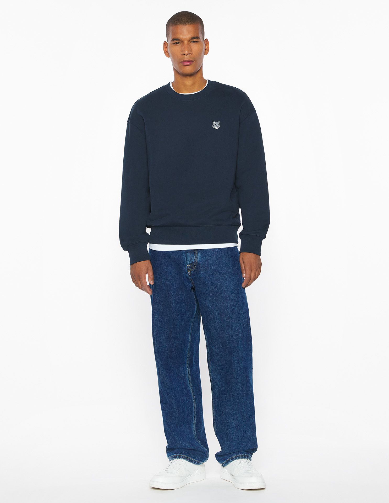 Maison Kitsuné - Áo nỉ nam Fox Head dáng Comfort