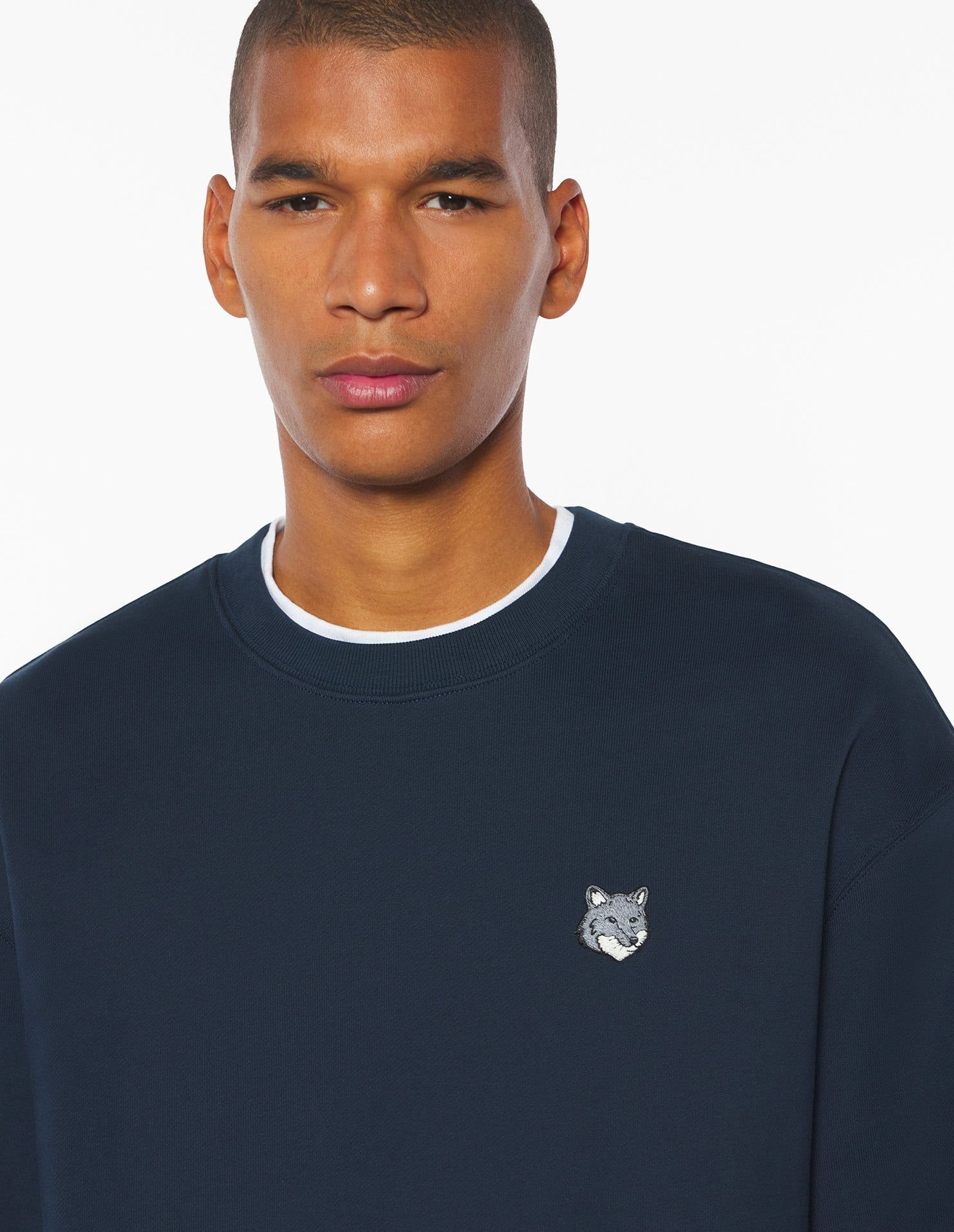 Maison Kitsuné - Áo nỉ nam Fox Head dáng Comfort