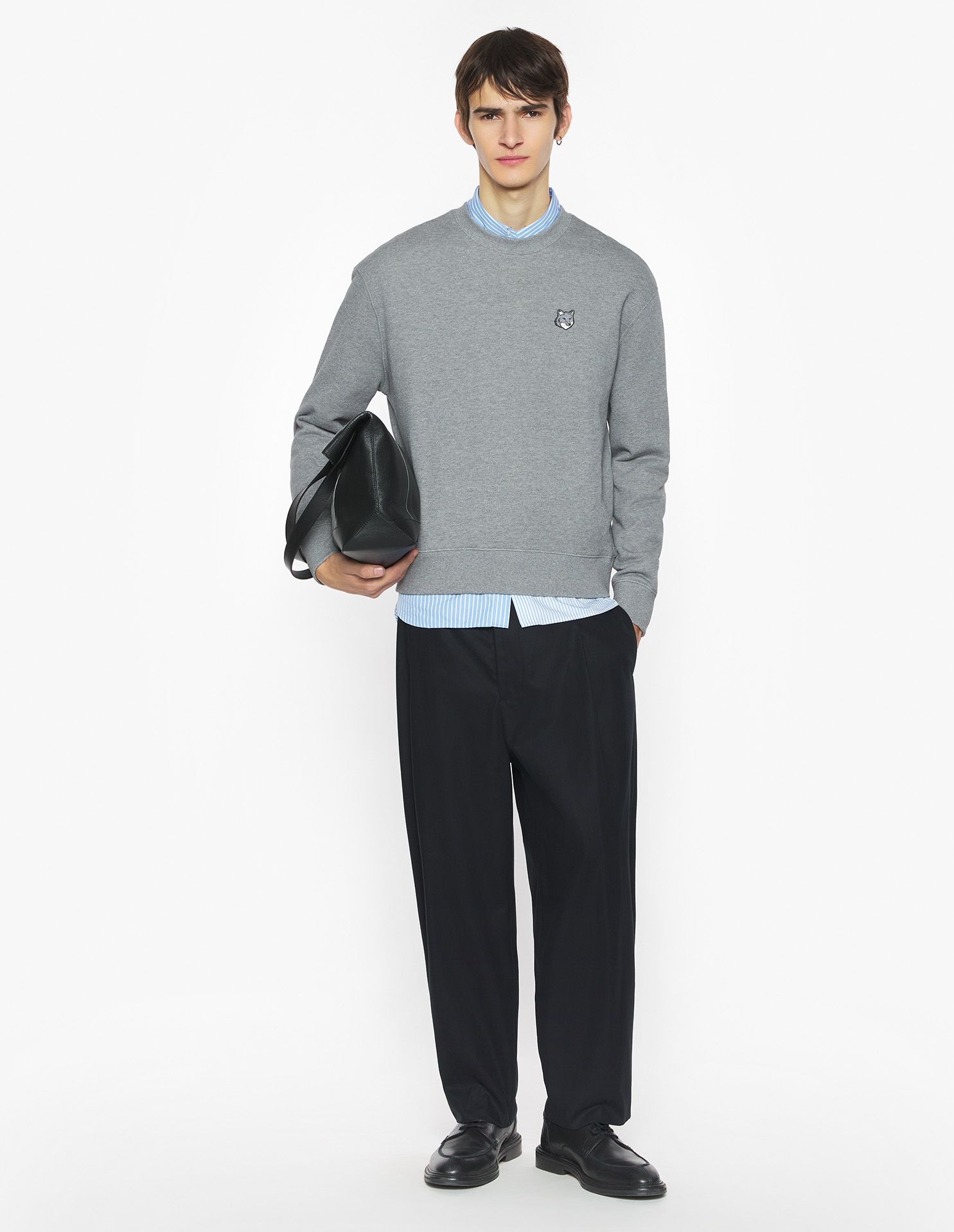 Maison Kitsuné - Áo nỉ nam Fox Head dáng Comfort