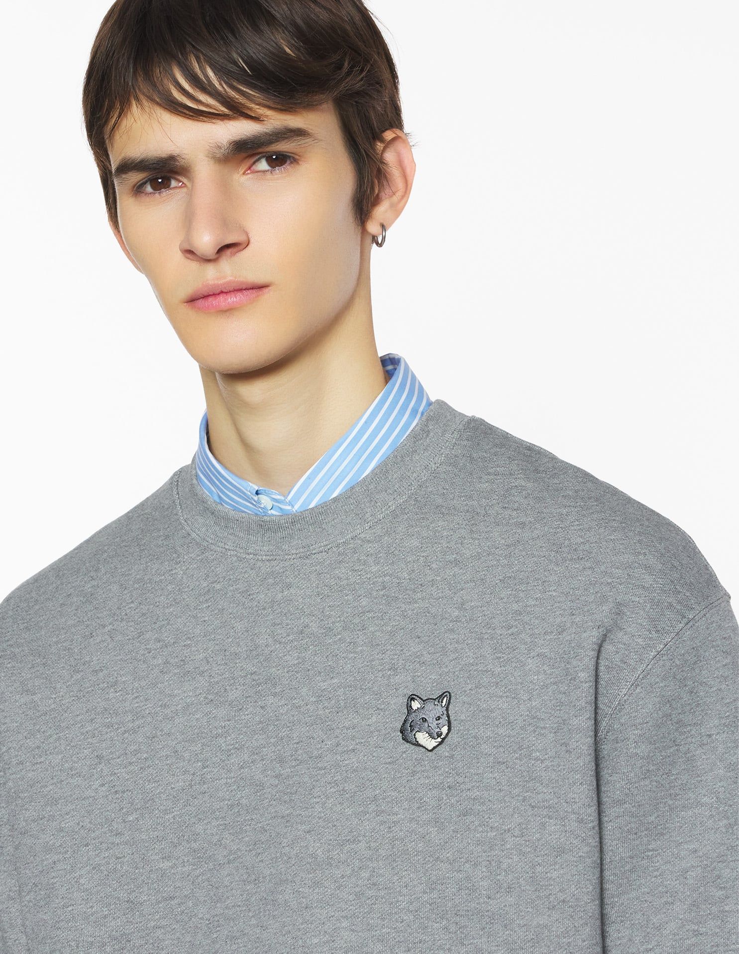 Maison Kitsuné - Áo nỉ nam Fox Head dáng Comfort