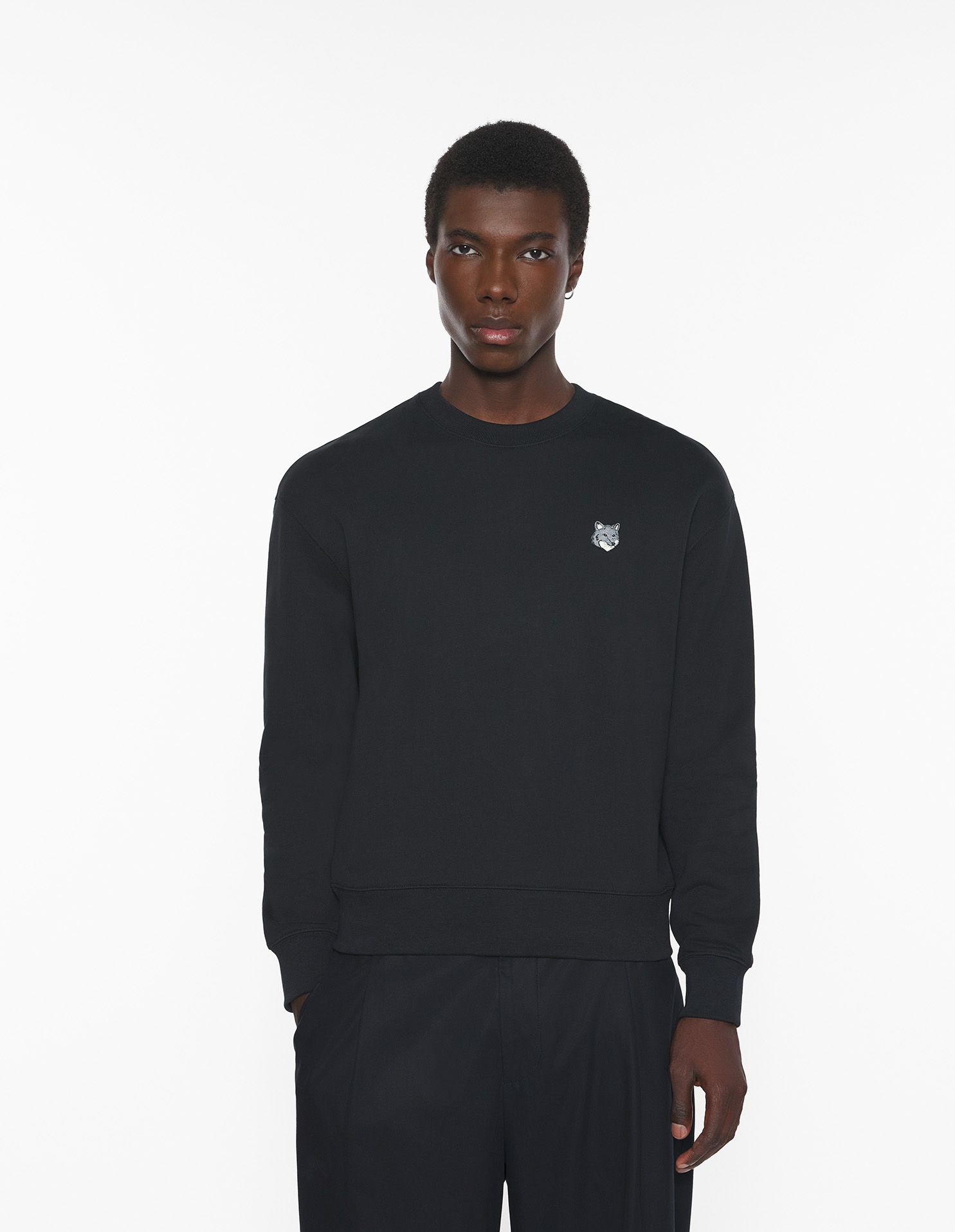 Maison Kitsuné - Áo nỉ nam Fox Head dáng Comfort