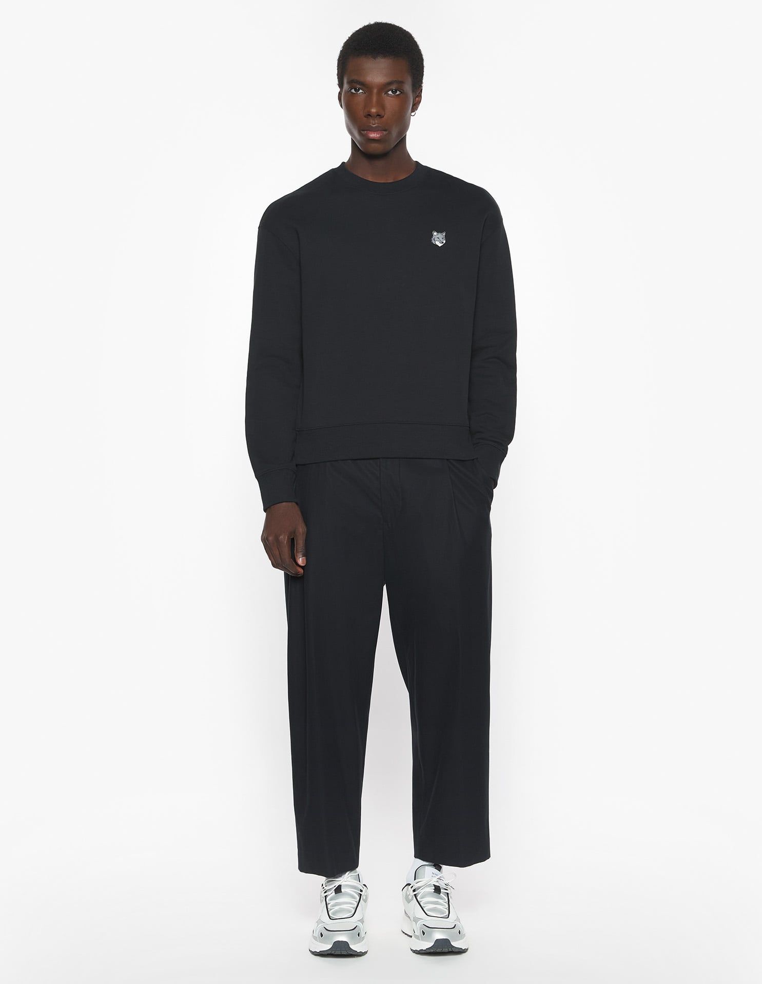 Maison Kitsuné - Áo nỉ nam Fox Head dáng Comfort