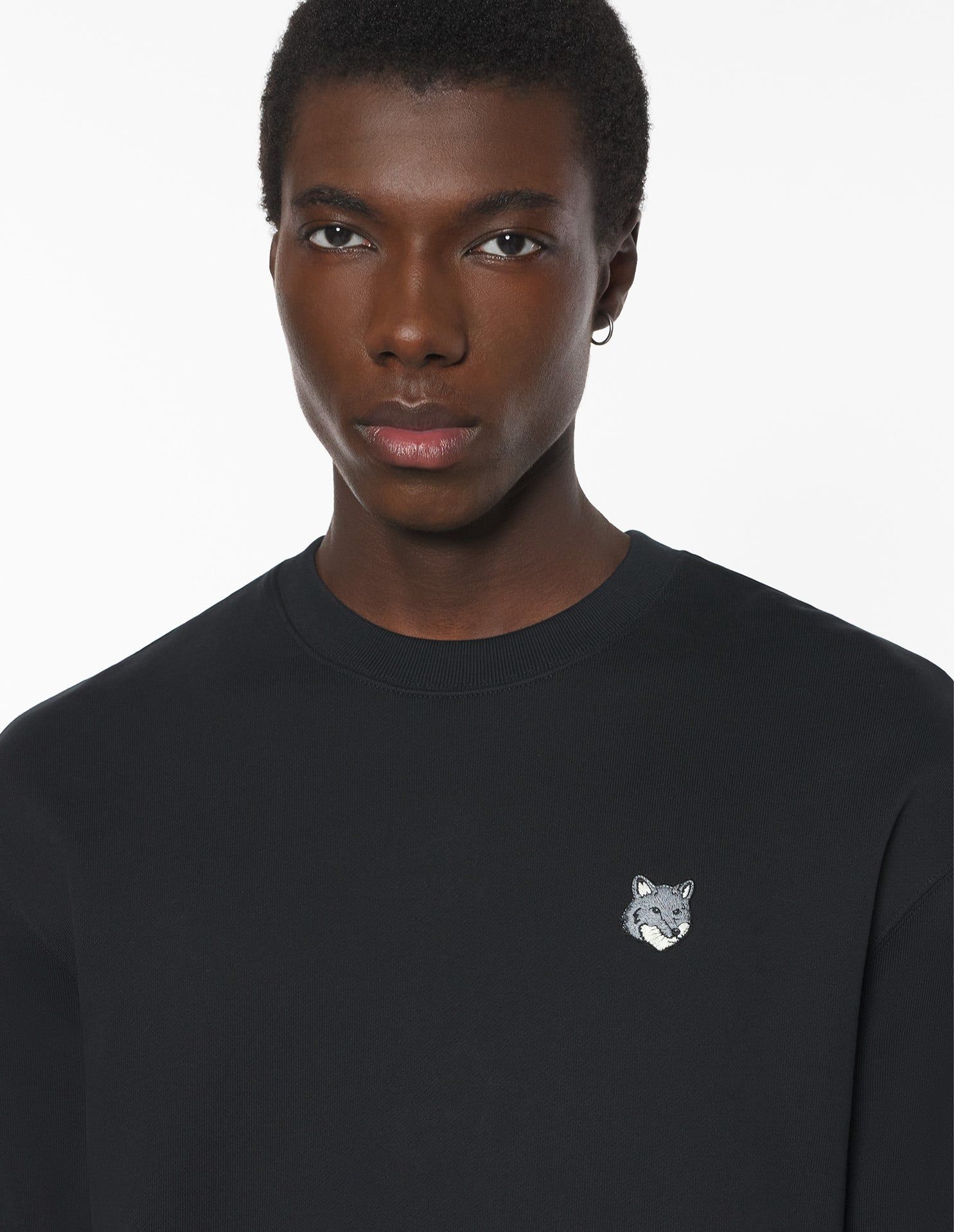 Maison Kitsuné - Áo nỉ nam Fox Head dáng Comfort
