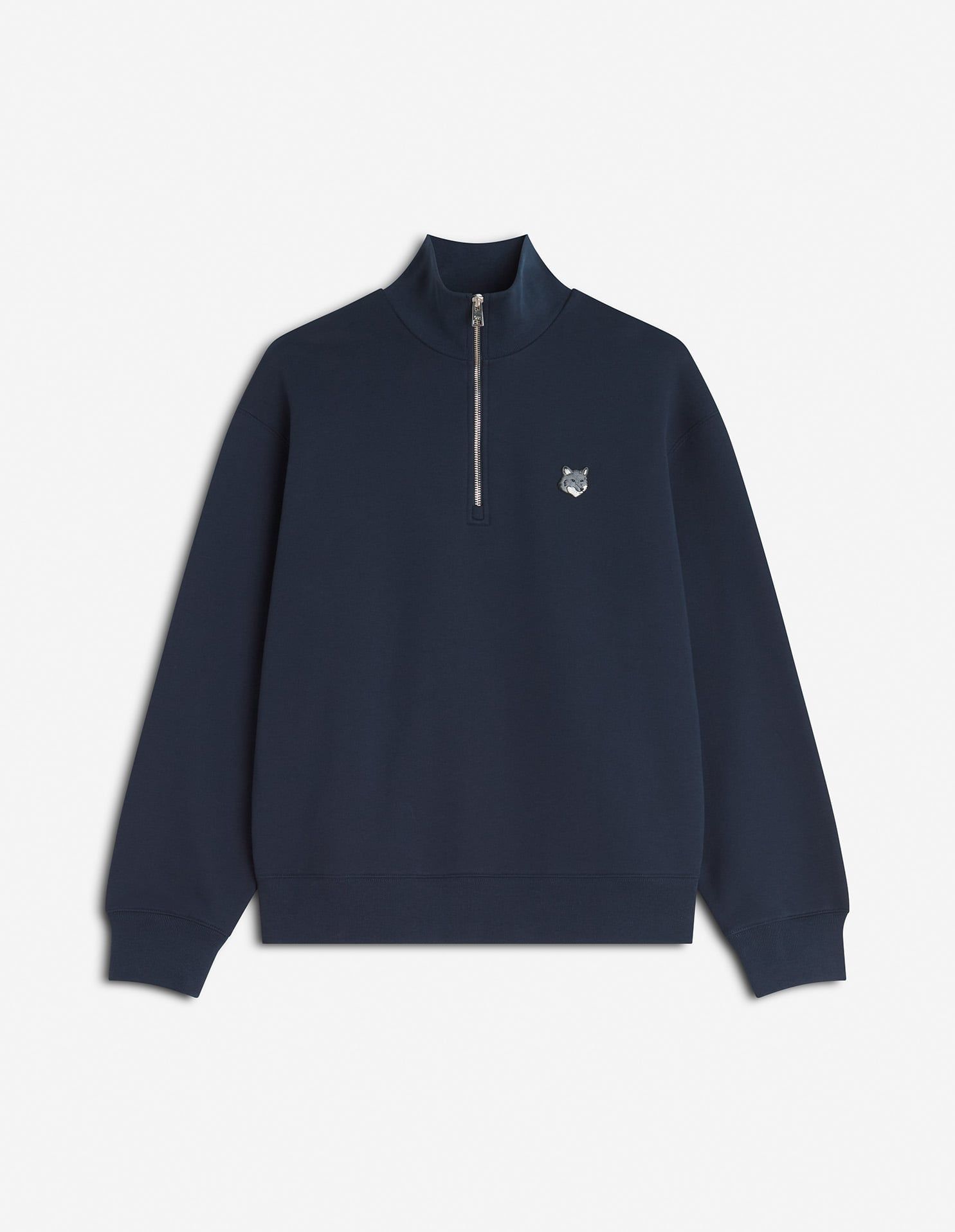 Maison Kitsuné - Áo sweatshirt nam khóa kéo Fox Head dáng Comfort