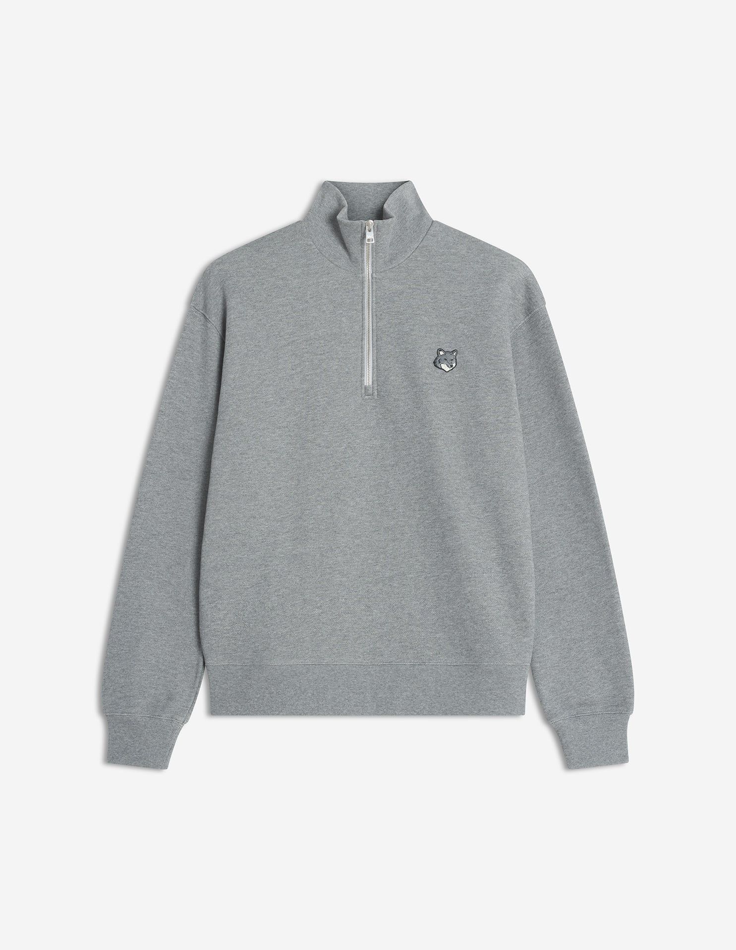 Maison Kitsuné - Áo sweatshirt nam khóa kéo Fox Head dáng Comfort