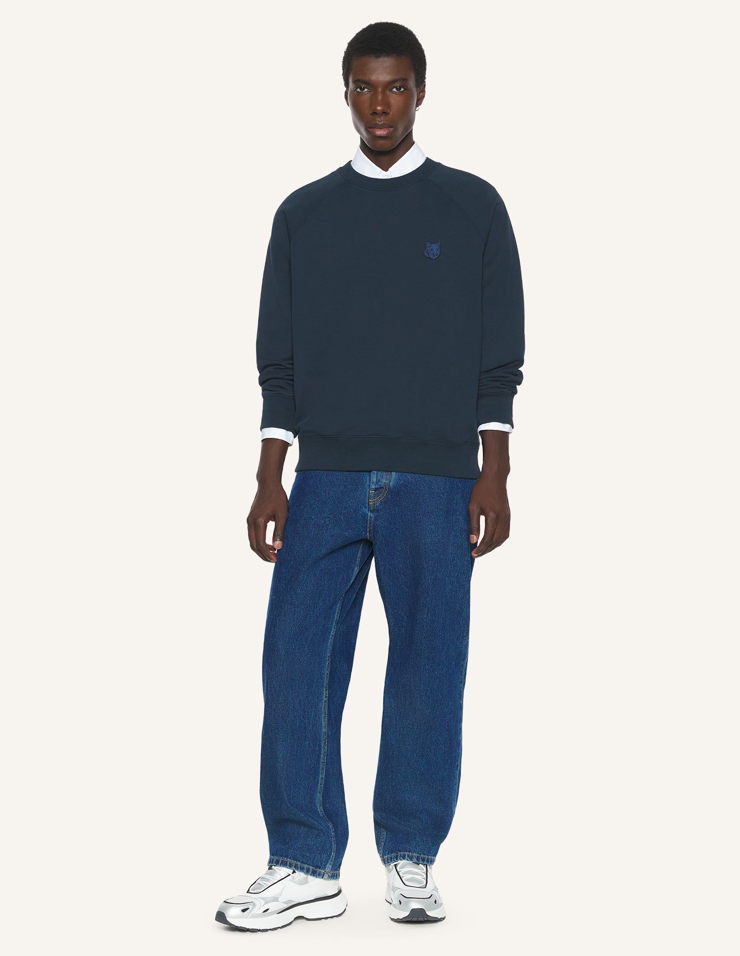 Áo sweatshirt Fox Head dáng Oversize