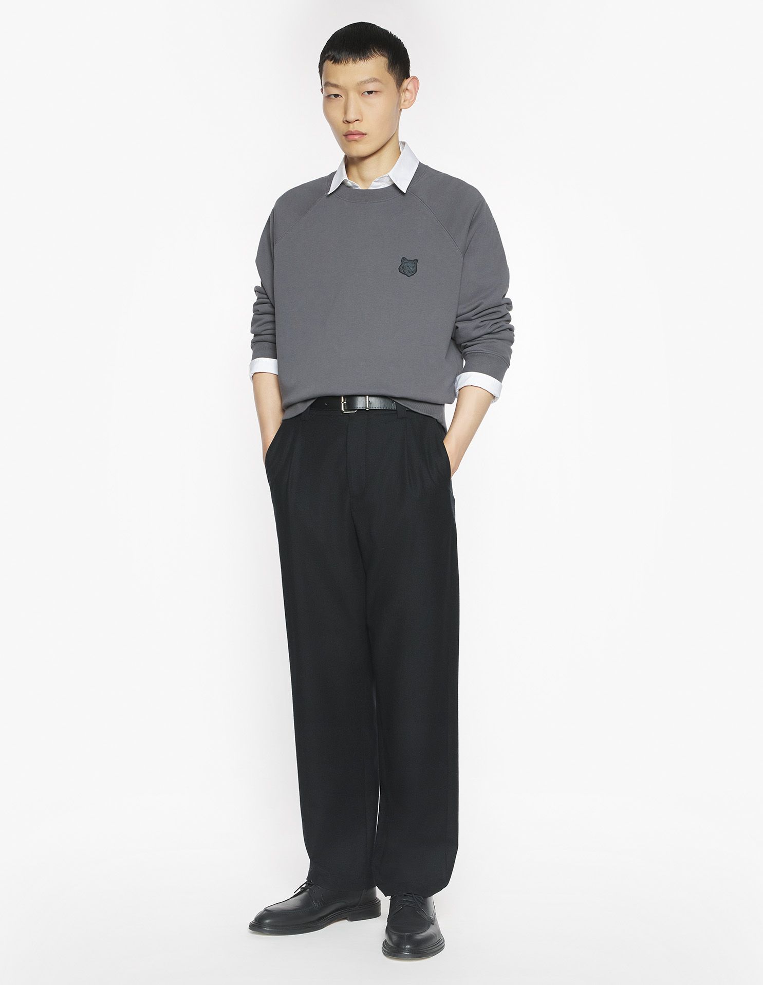 Áo sweatshirt Fox Head dáng Oversize