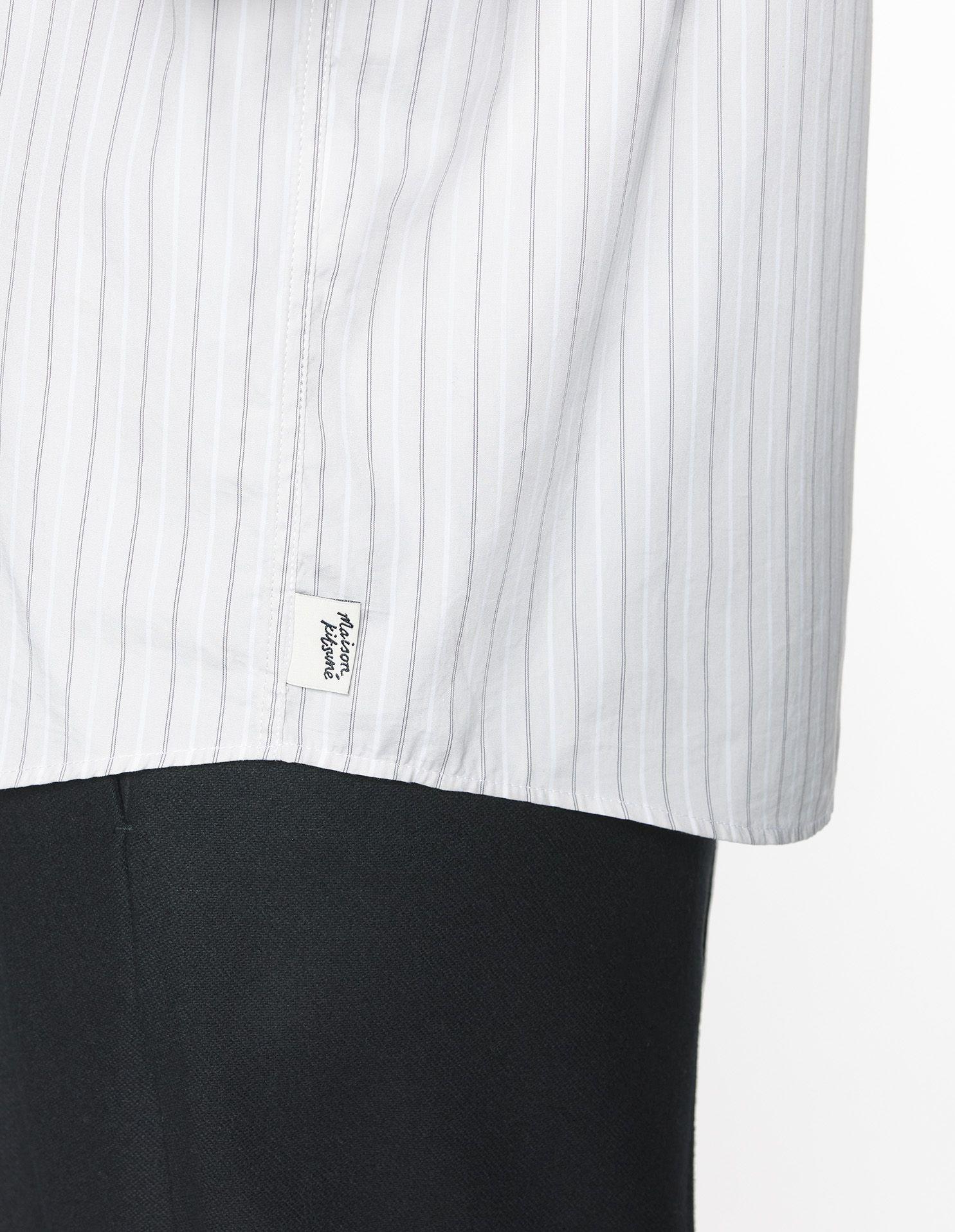 Maison Kitsuné - Áo sơ mi casual Maison Kitsuné Handwriting dáng Comfort
