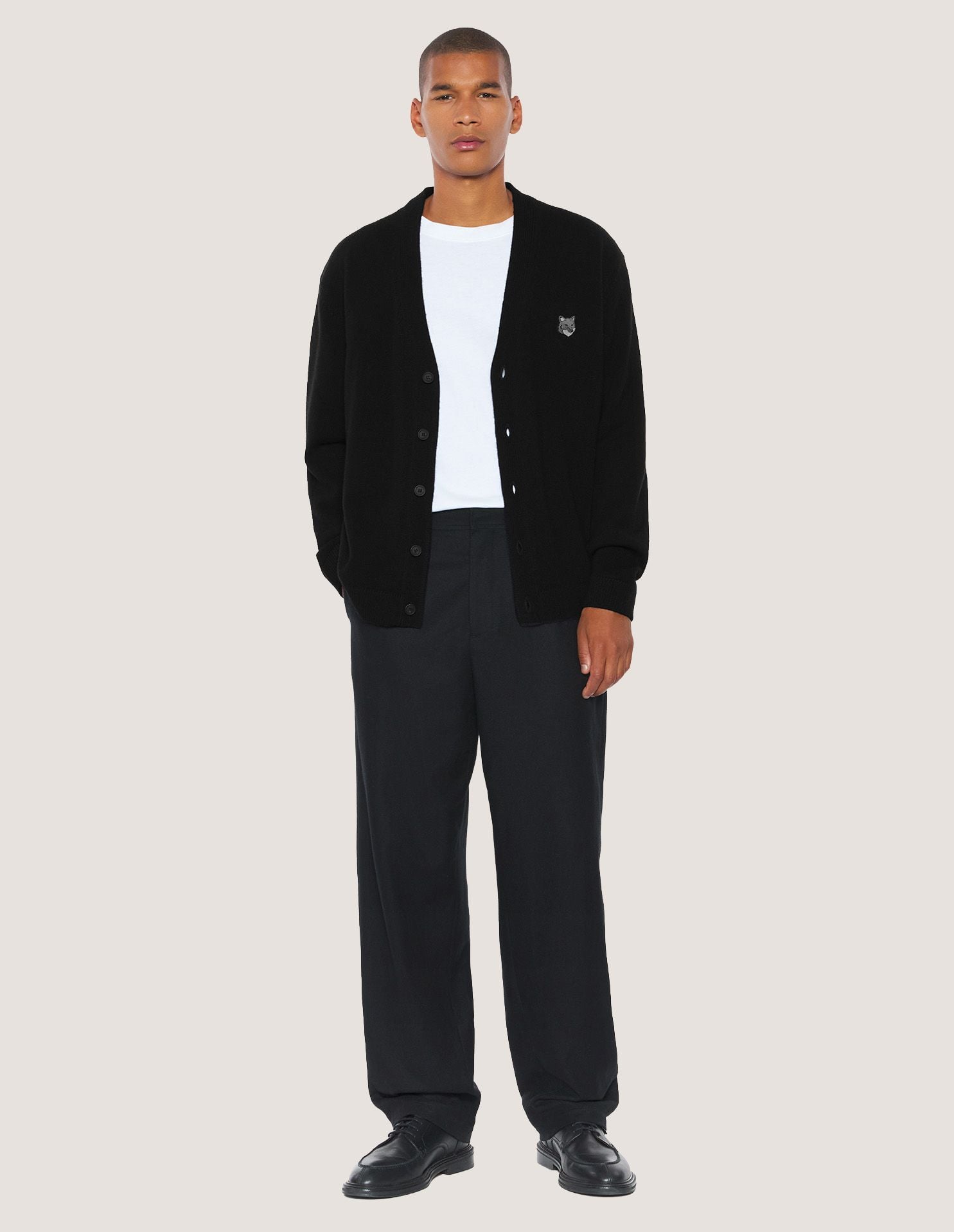 Áo Cardigan nam Fox Head Lambswool dáng Comfort