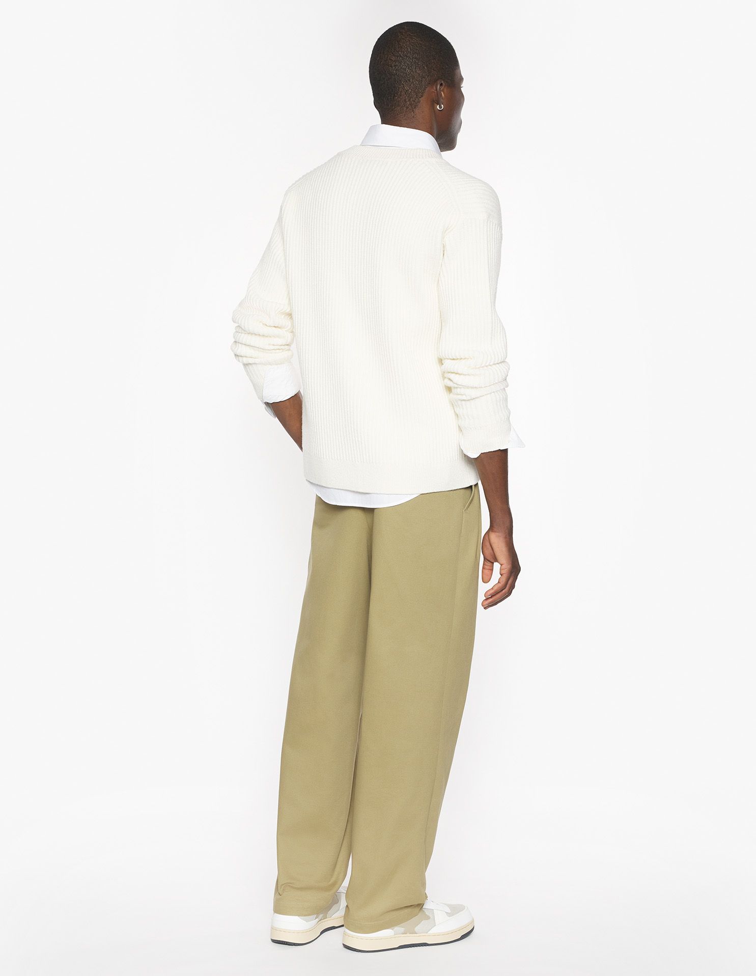 Maison Kitsuné - Áo cardigan len gân Fox Head Wool dáng Regular