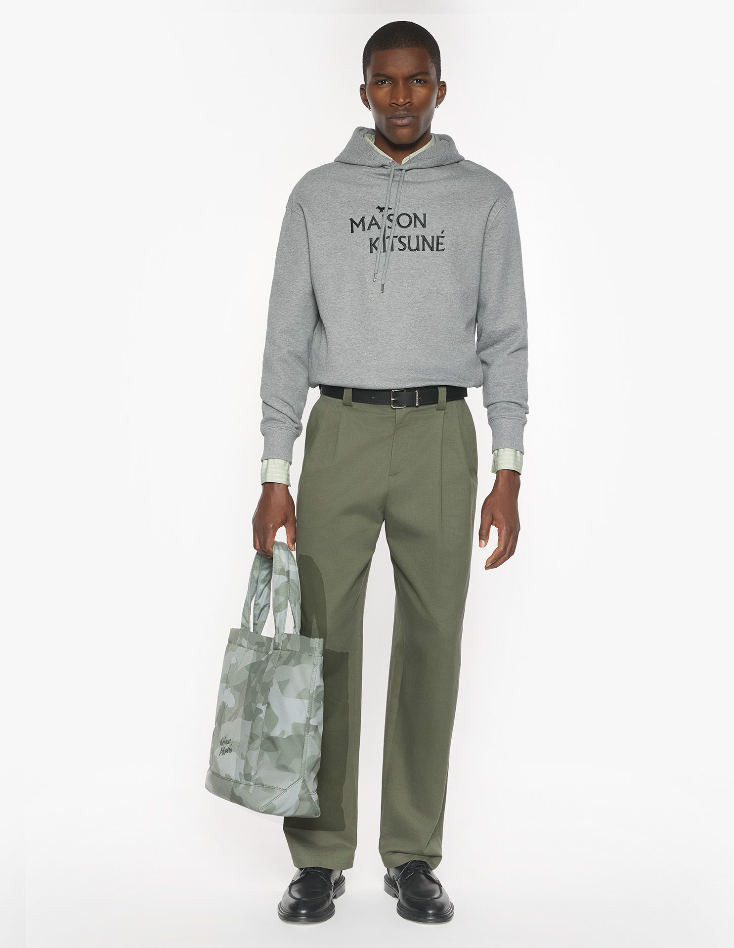 Maison Kitsuné - Áo hoodie Pillar Maison Kitsuné dáng Comfort