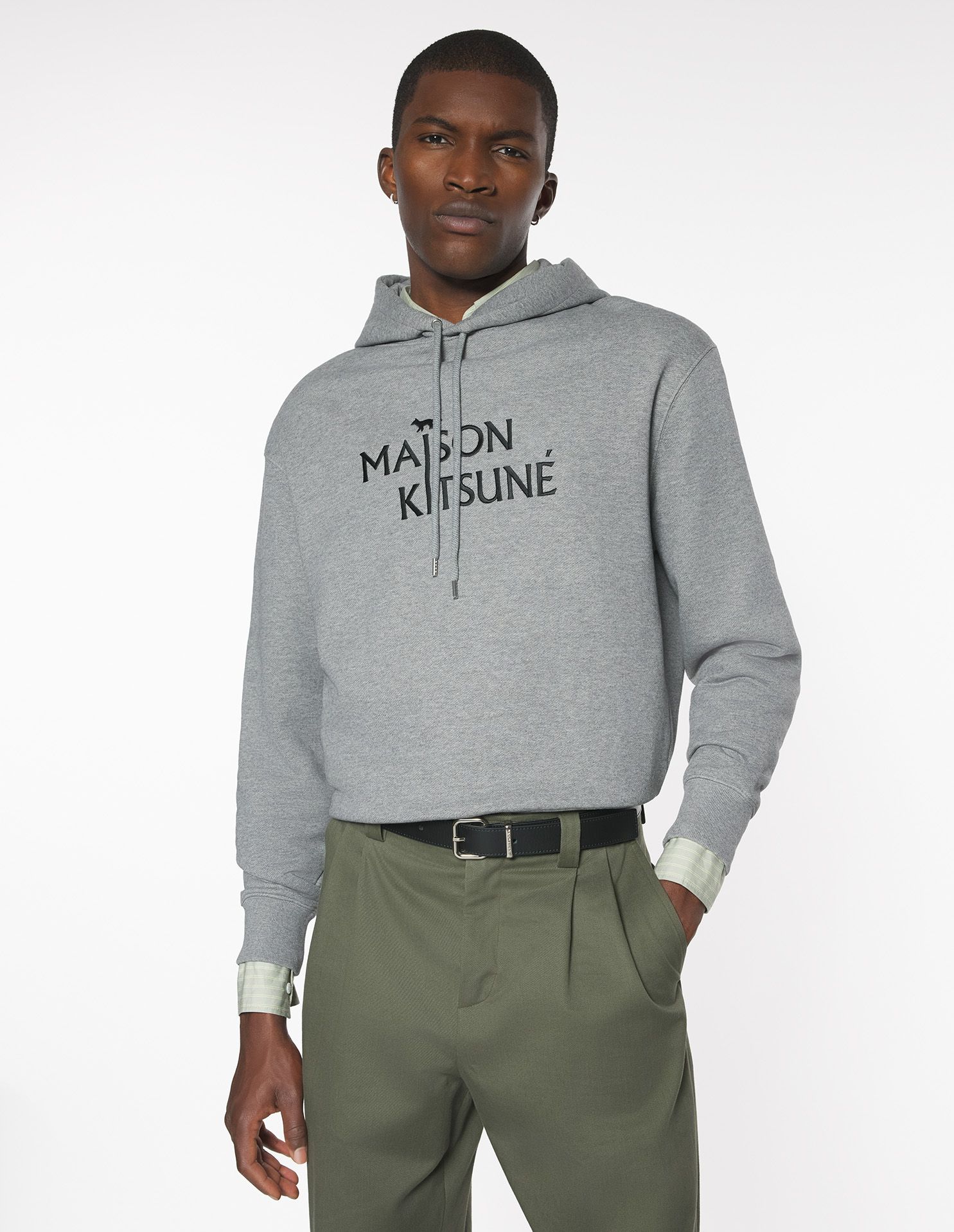 Maison Kitsuné - Áo hoodie Pillar Maison Kitsuné dáng Comfort
